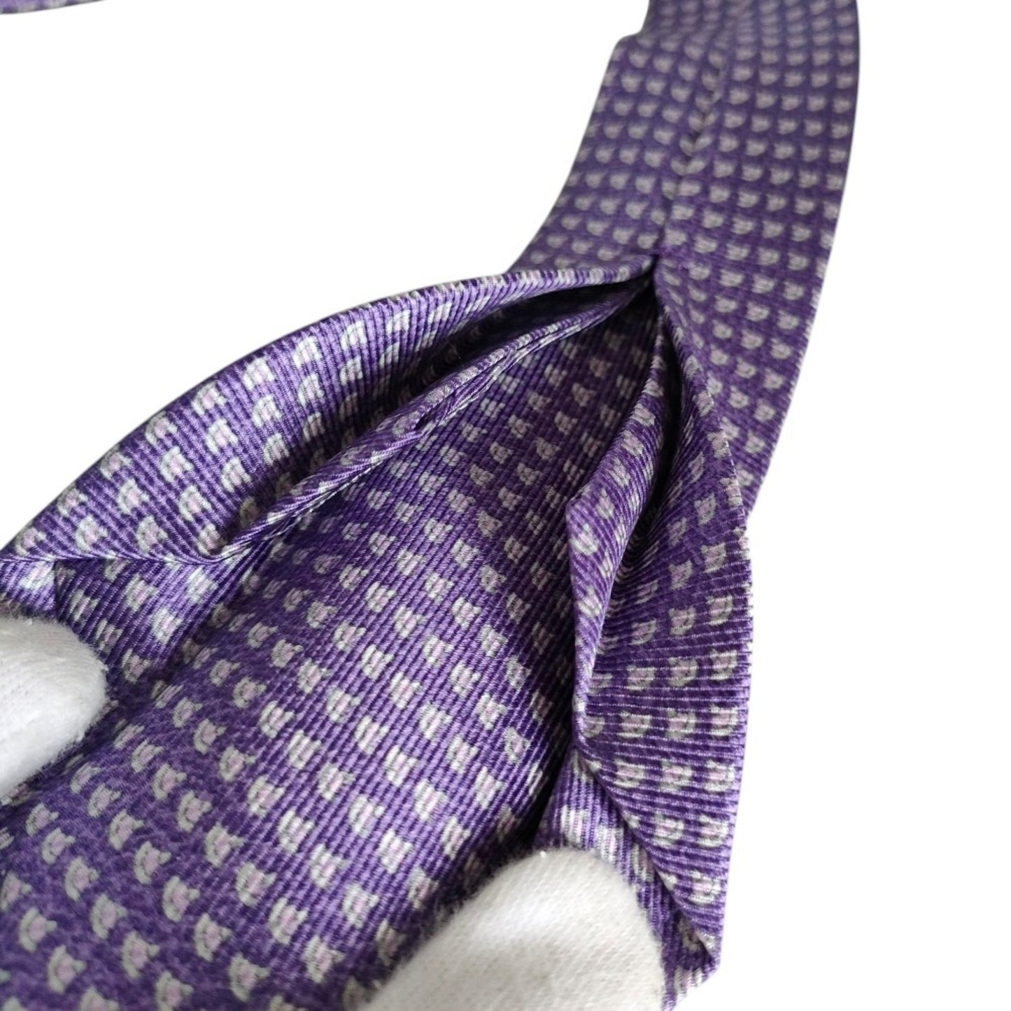 Bvlgari Men'S 100% Silk Regular Tie With All-Over Print