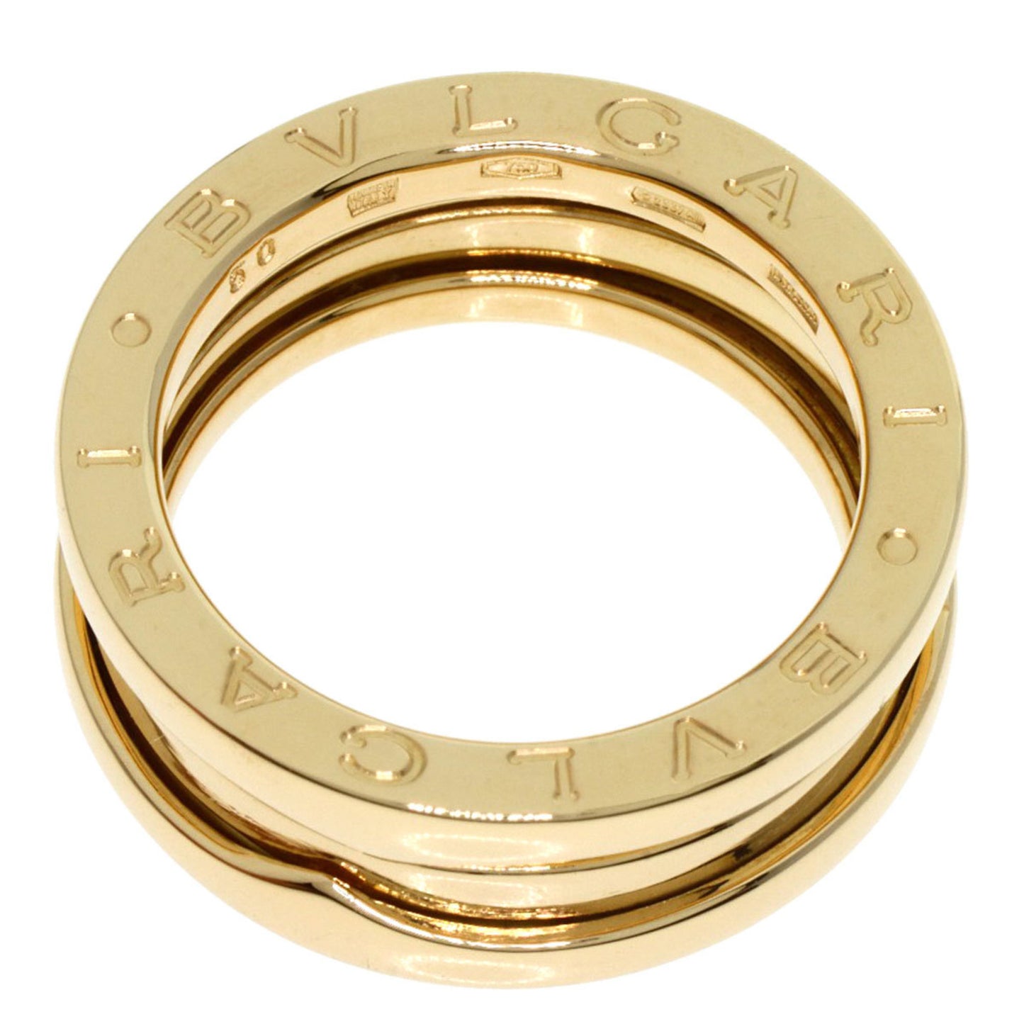 Bvlgari B-Zero1 2-Band #50 Ring In 18K Yellow Gold