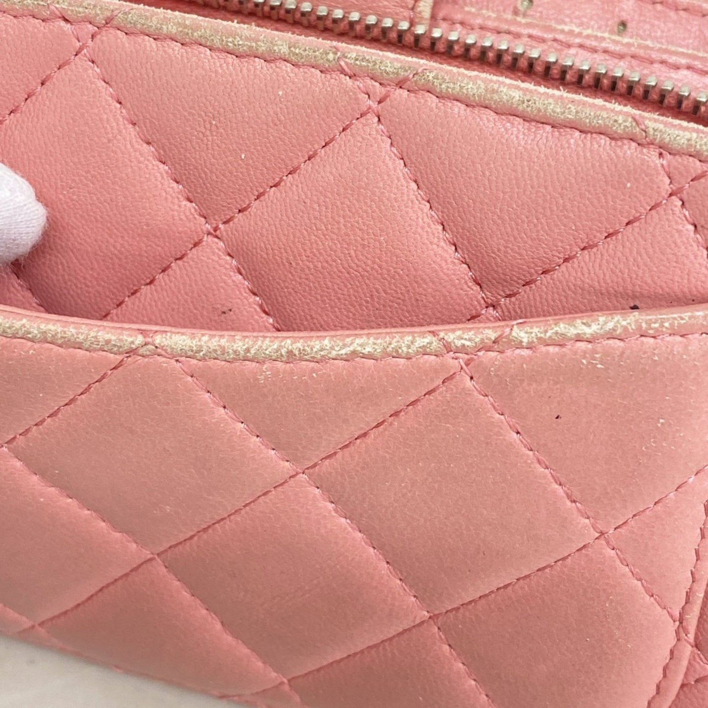 Chanel Matelasse Lambskin Pink Wallet