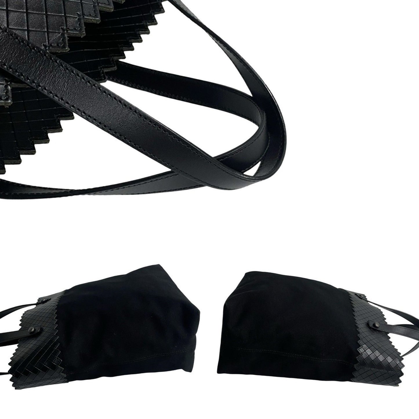 Bottega Veneta Intrecciato Leather Canvas Tote Bag