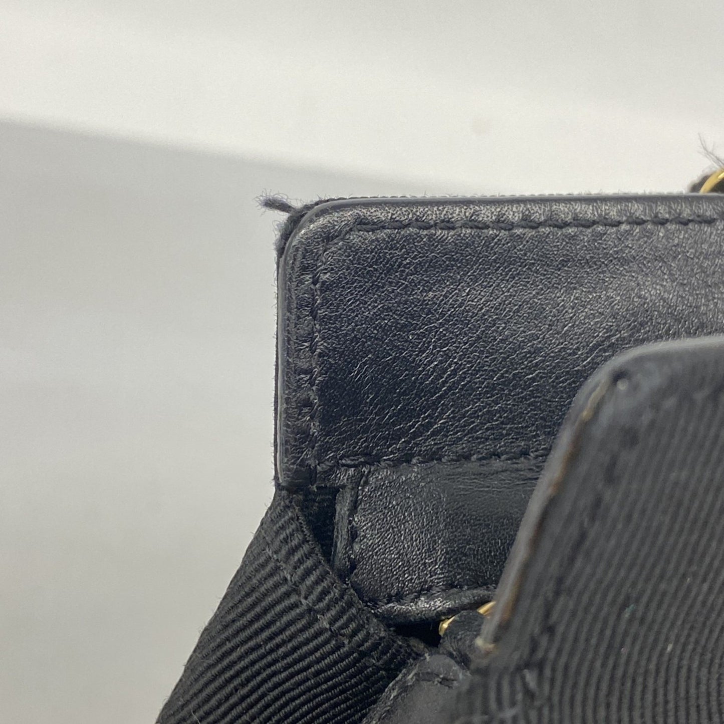 Salvatore Ferragamo Vara Nylon Canvas Handbag In Black