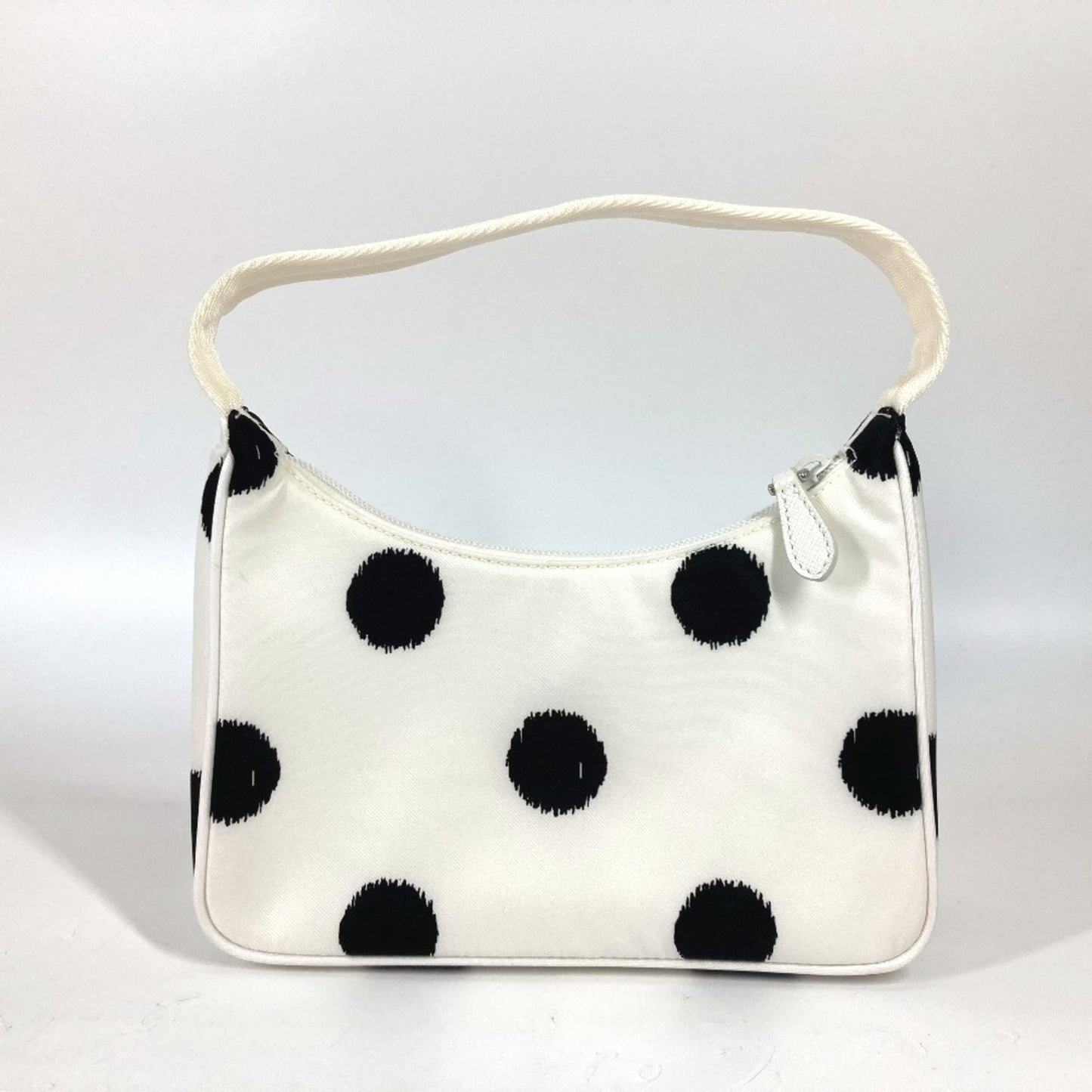 Prada 1Ne515 Re-Edition 2000 Dot Polka Dot Shoulder Bag Shoulder Bag White Black