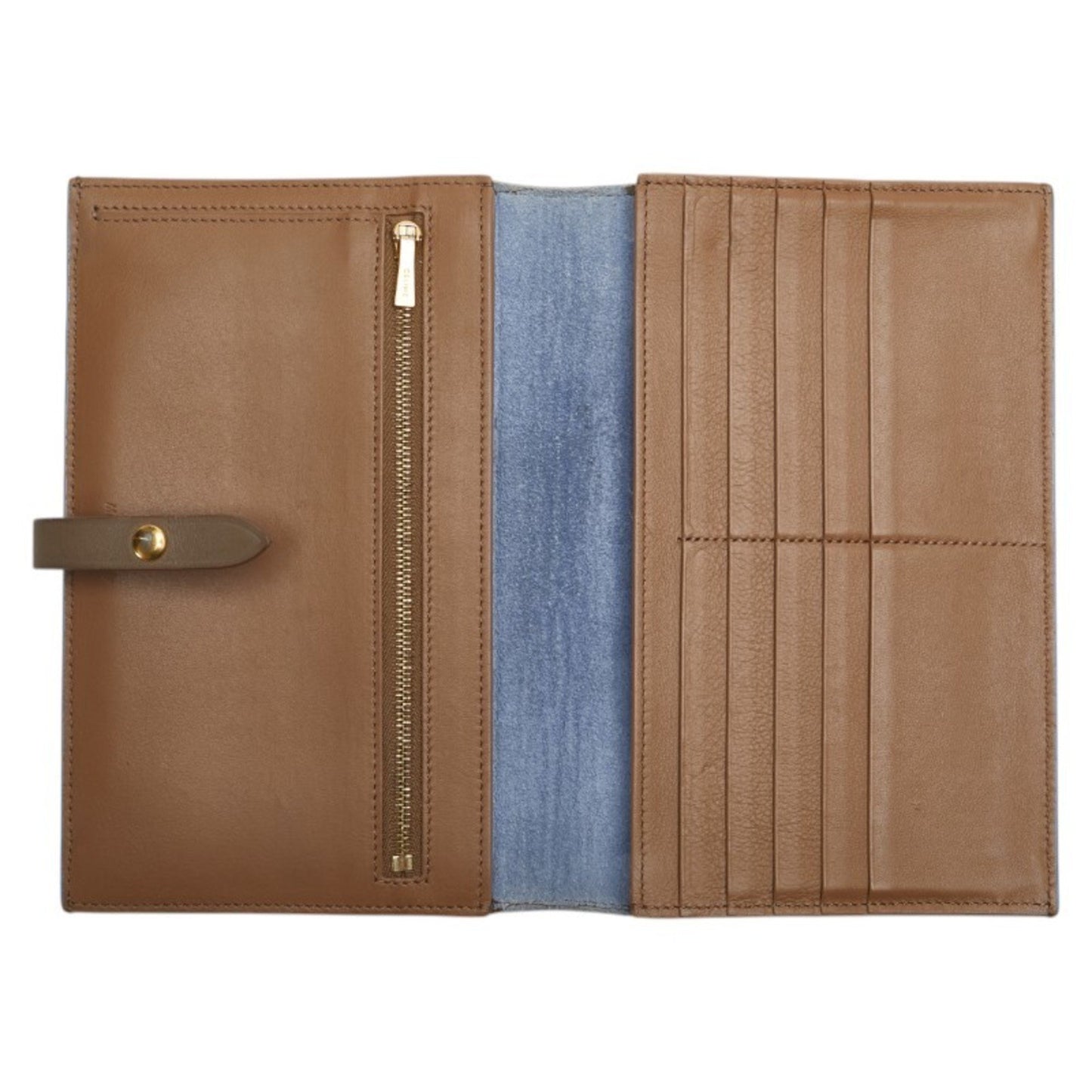 Celine Large Multi-Function Long Wallet In Blue
