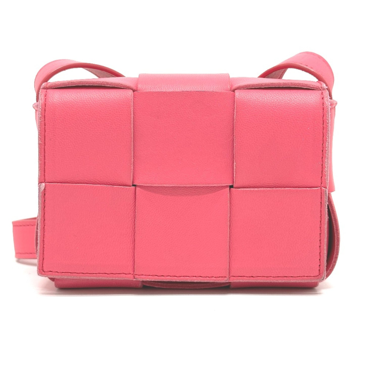 Bottega Veneta Maxi Intrecciato Crossbody Pochette Crossbody Shoulder Bag Pink