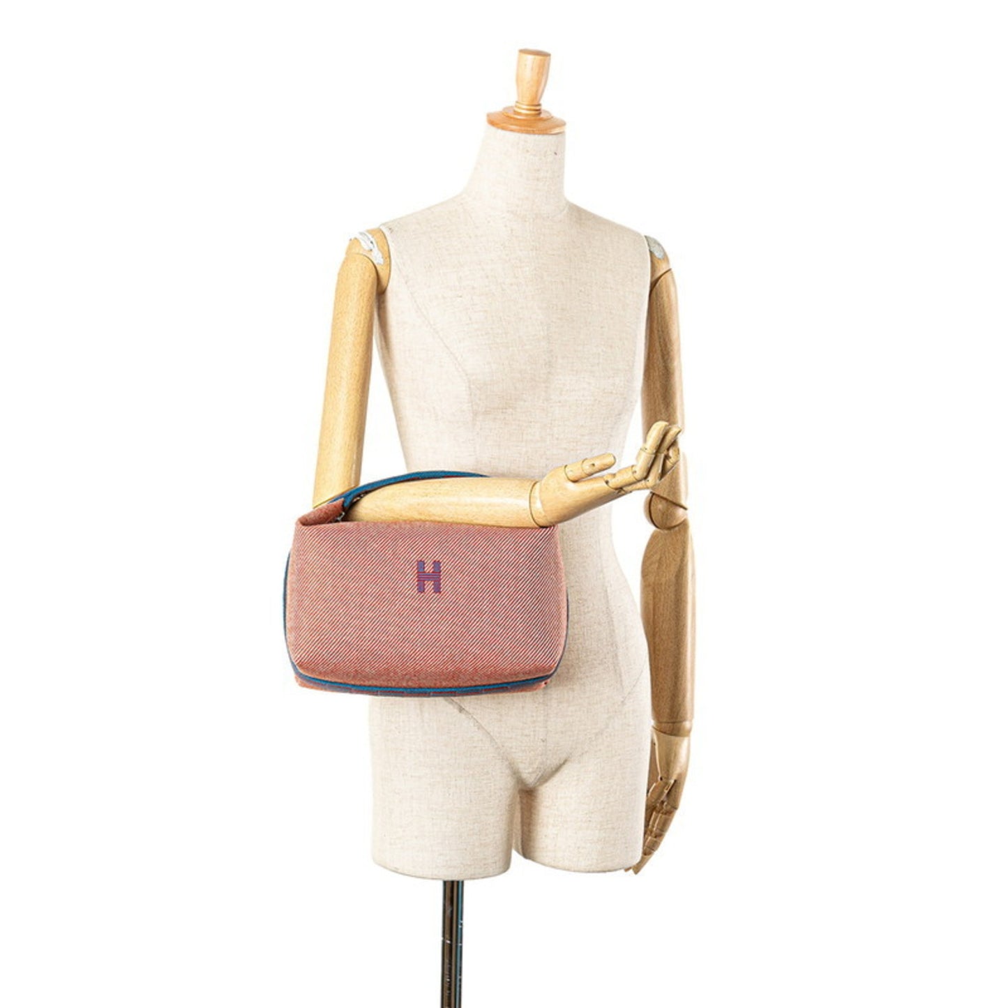 Hermes Brid A Black Gm Handbag In Orange