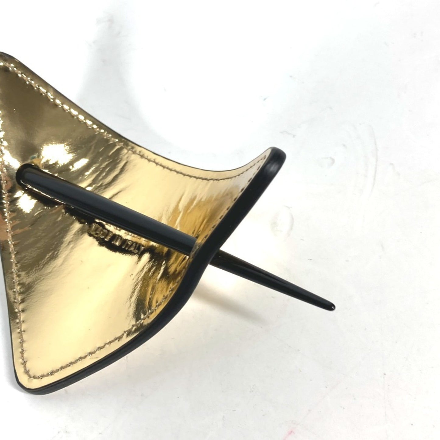 Prada 1If004 Hair Triangle Kanzashi Pick Hairpin Leather