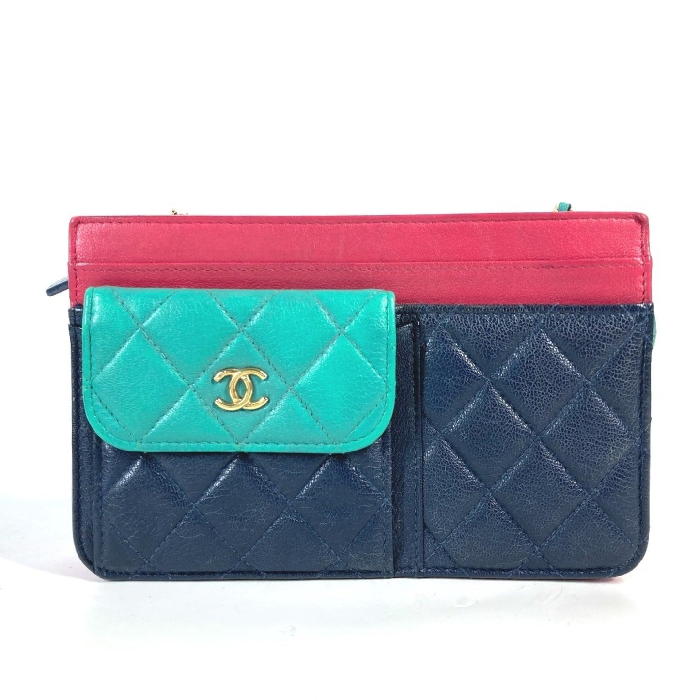 Chanel Ap1138 2020 Cruise Tricolor Chain Wallet Cc Coco Mark Bag Shoulder Crossbody Pochette Long