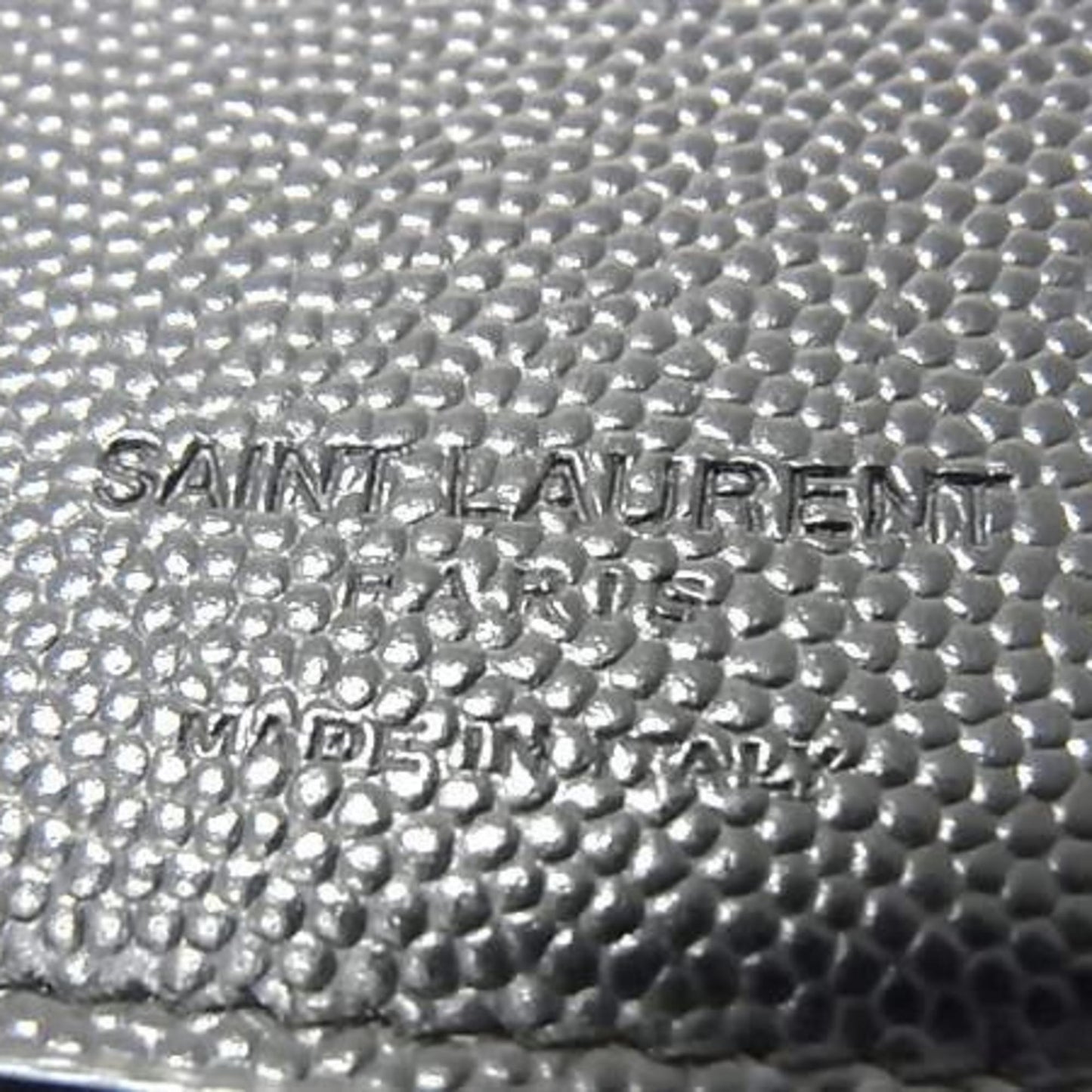 Saint Laurent Saint Laurent Wallet 328558 Black Leather Round Long