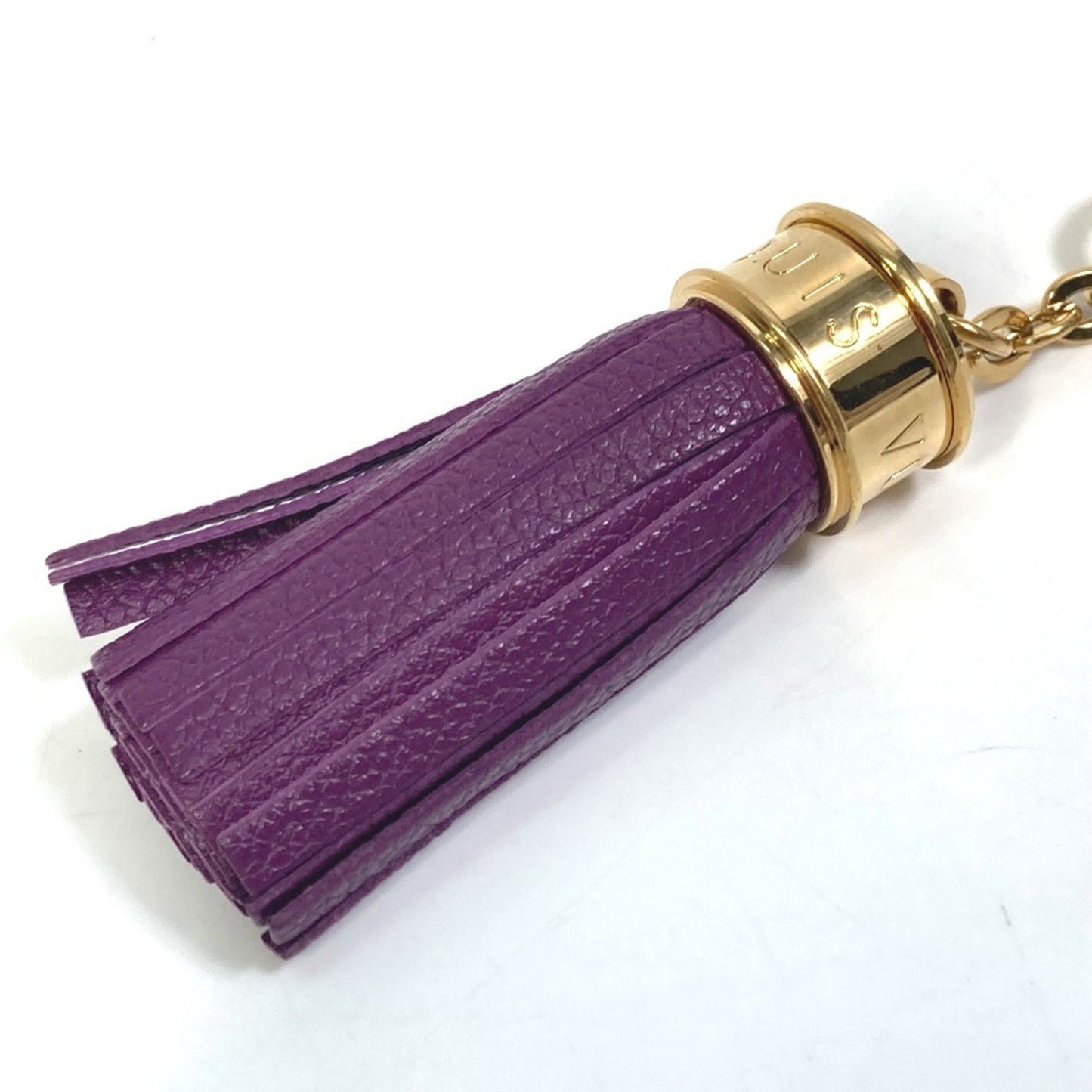 Louis Vuitton M65124 Tassel Ribbon Key Ring Bag Charm Keychain Leather