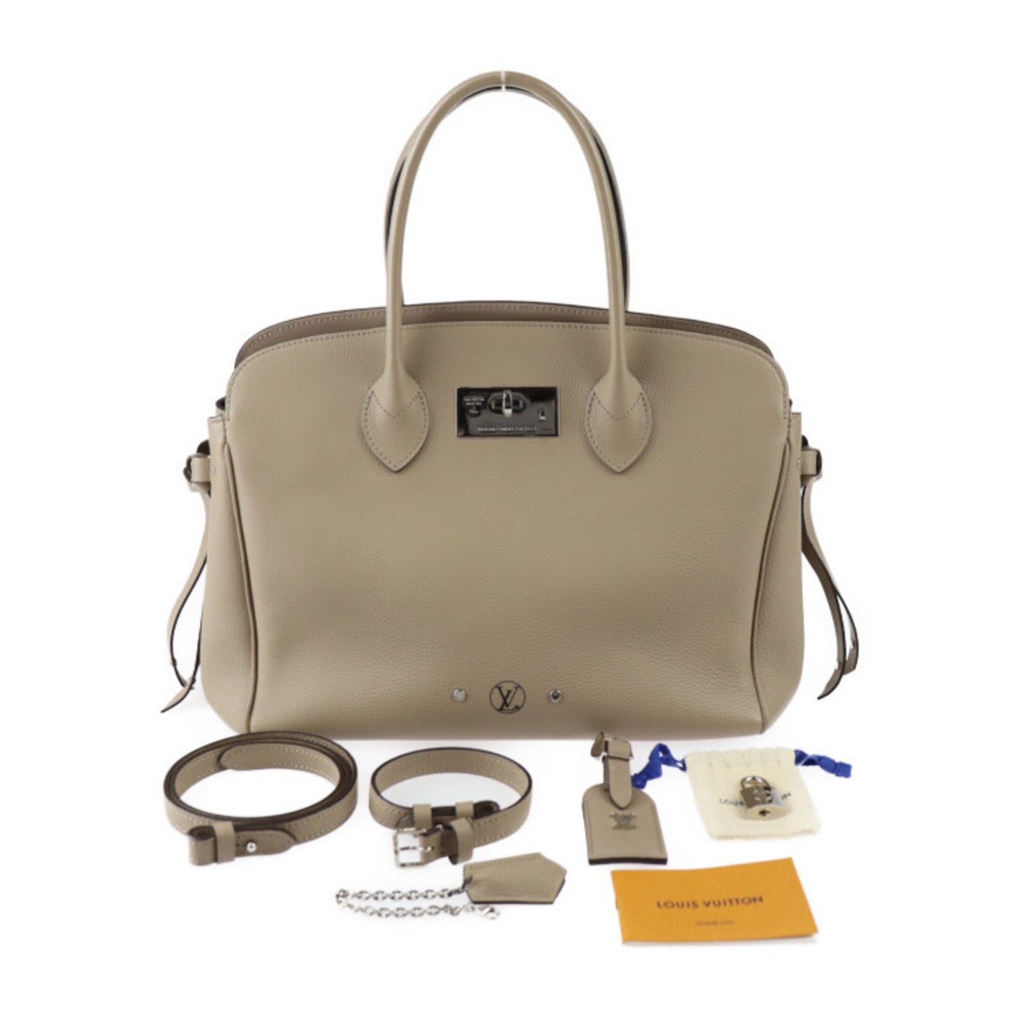 Louis Vuitton Mira Mm Handbag M51685 Taurillon Leather Tourtrail Silver Hardware 2Way Shoulder Bag