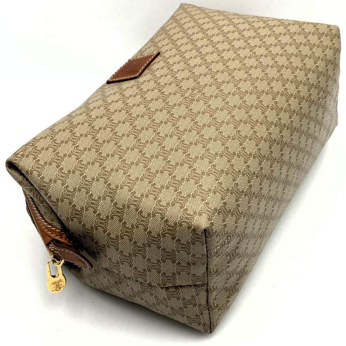 Celine Mc912 Pouch Clutch Bag In Macadam Beige