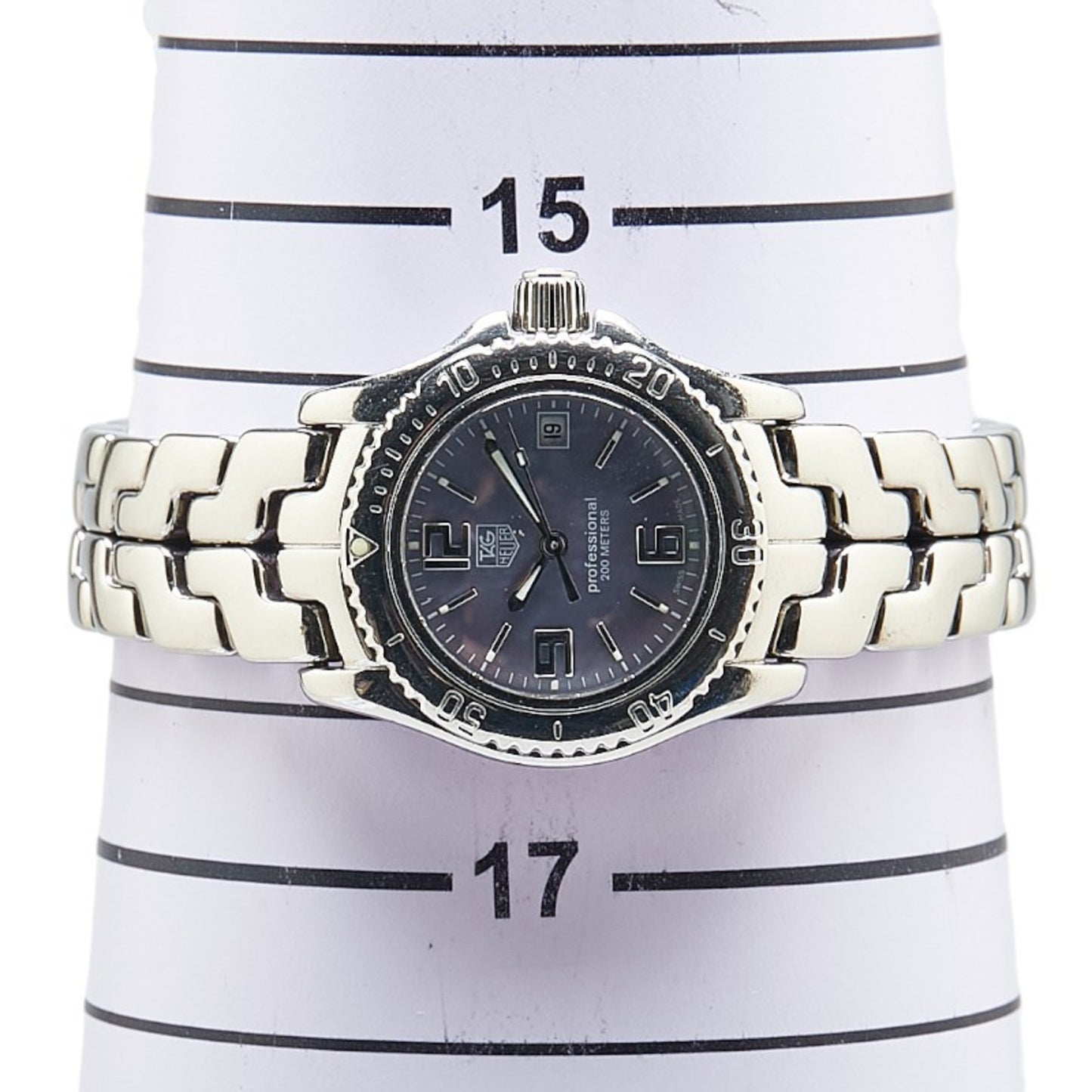 Tag Heuer Link Watch Wt141B Quartz Purple Dial Stainless Steel