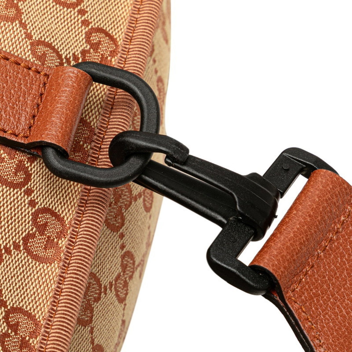 Gucci Gg Canvas La Angels Waist Bag Backpack 536842 Brown Leather