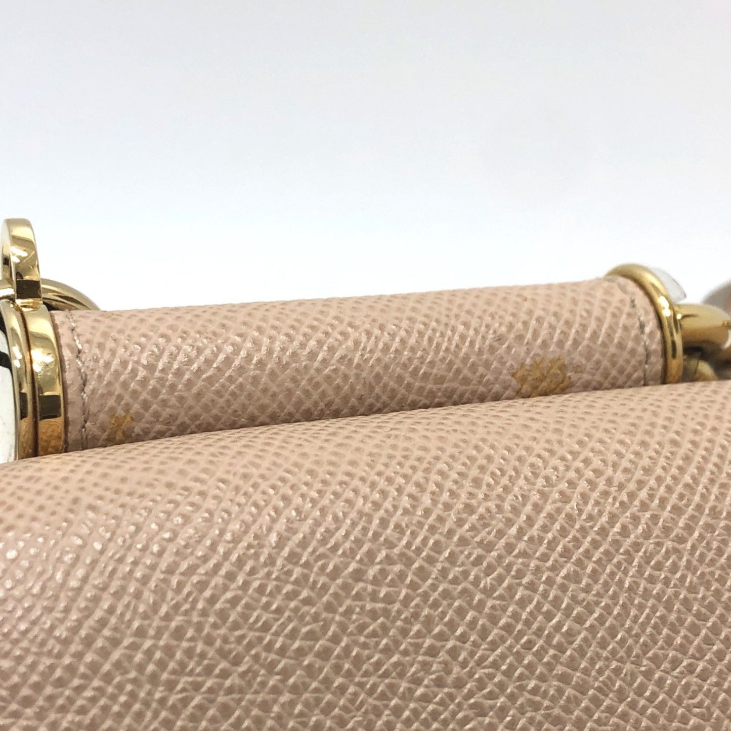 Dolce&Gabbana 2Way Bag Shoulder Bag Beige Goldhardware