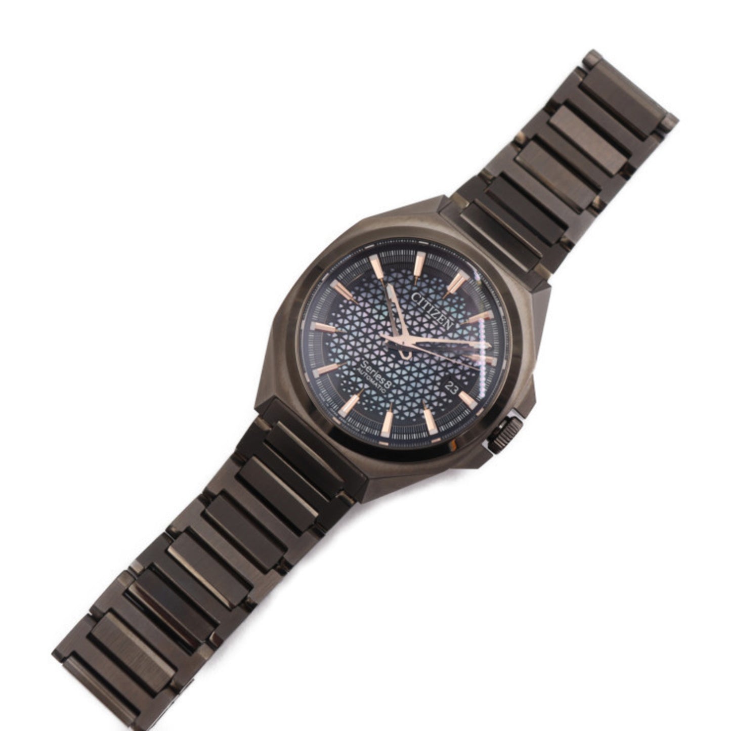 Citizen Mechanical 830 Series 8 Watch Na1015-81Z Stainless Steel Grey Automatic 2411043010045R1