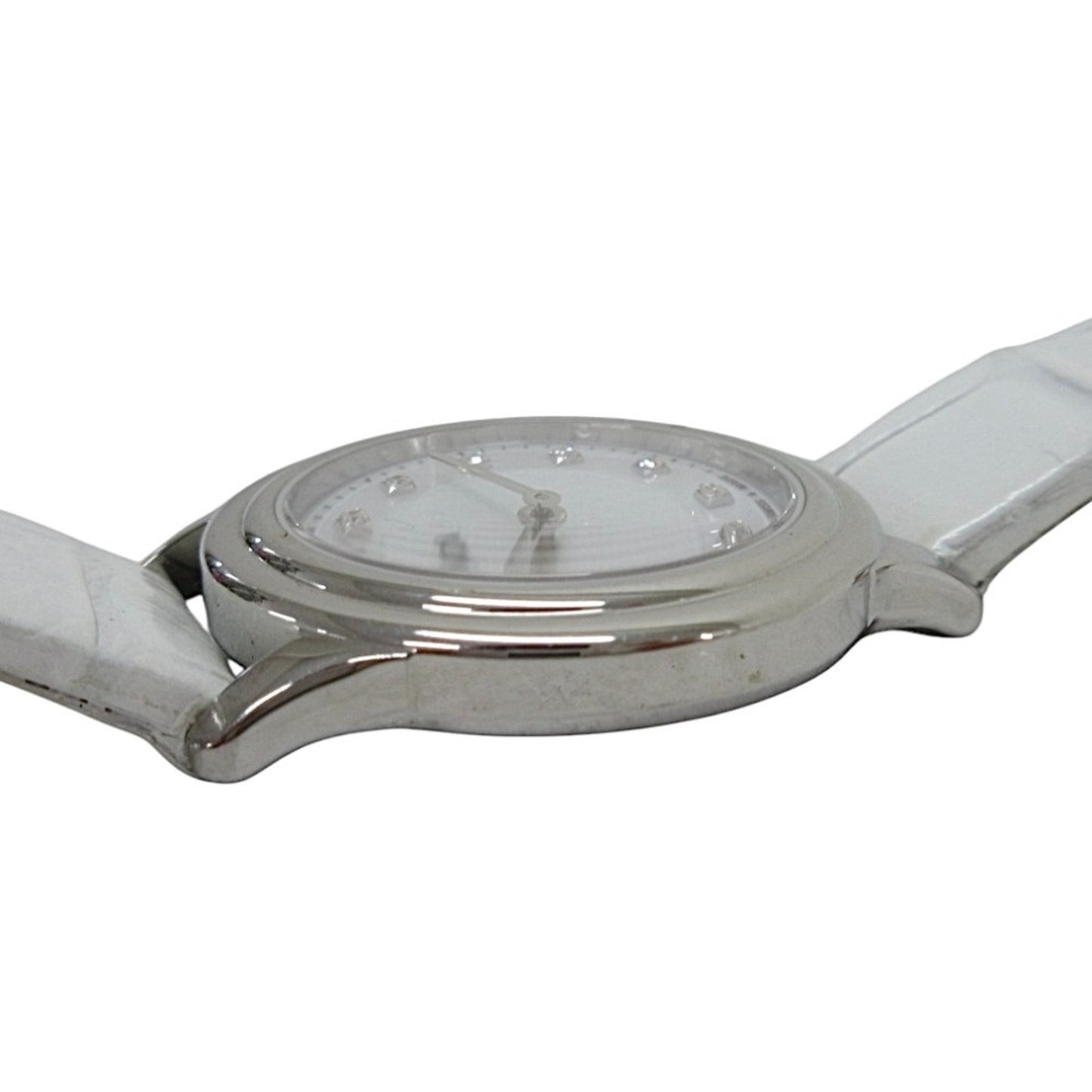 Fendi Shell Dial 12P Diamond Watch 25000L White