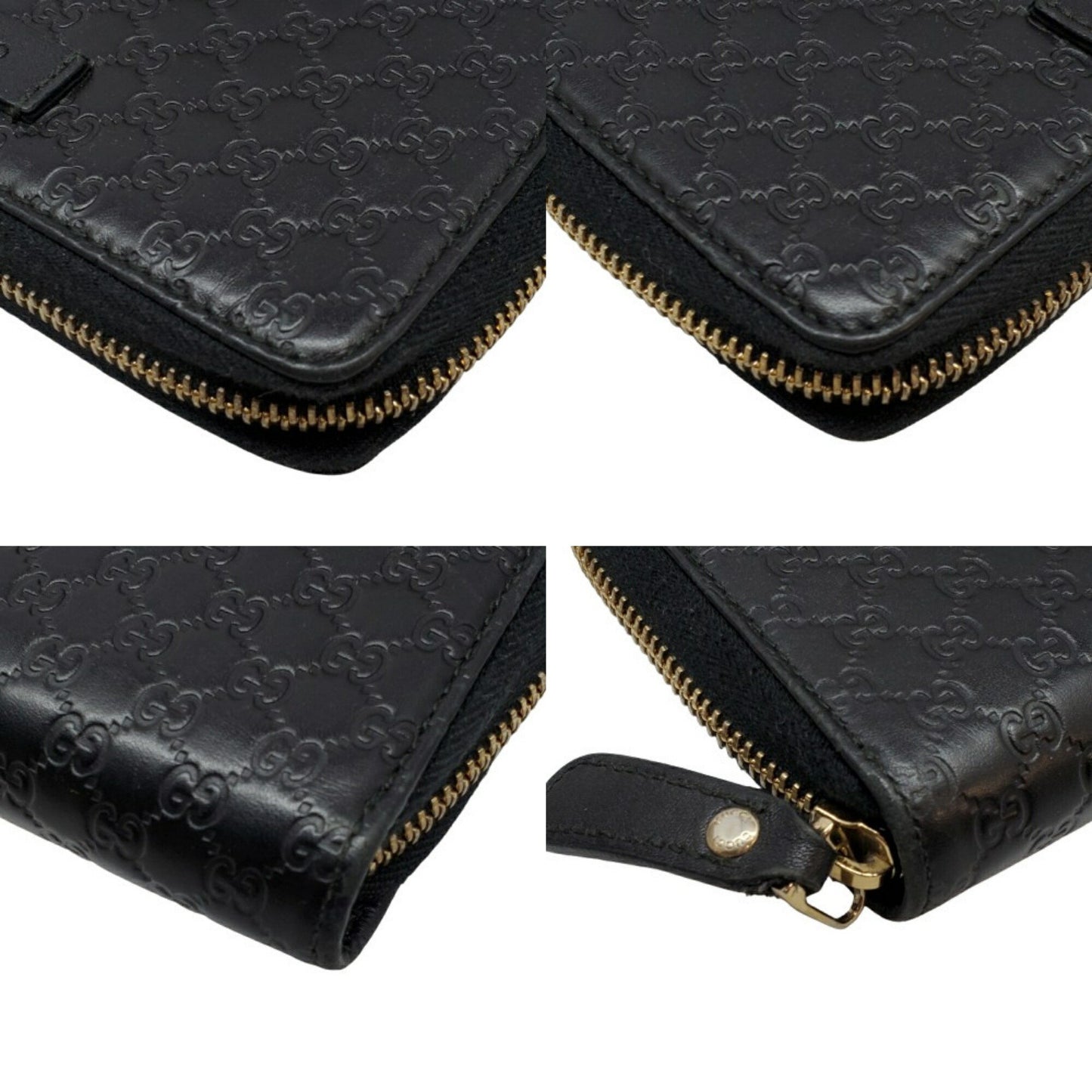 Gucci 449423 Guccissima Round Compact Wallet Purse