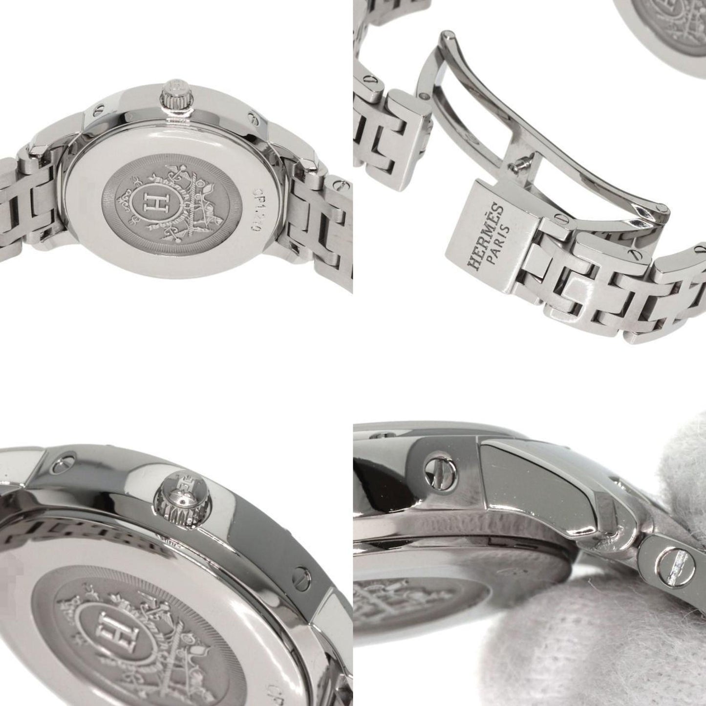 Hermes Cp1.210 Clipper Classic Watch Stainless