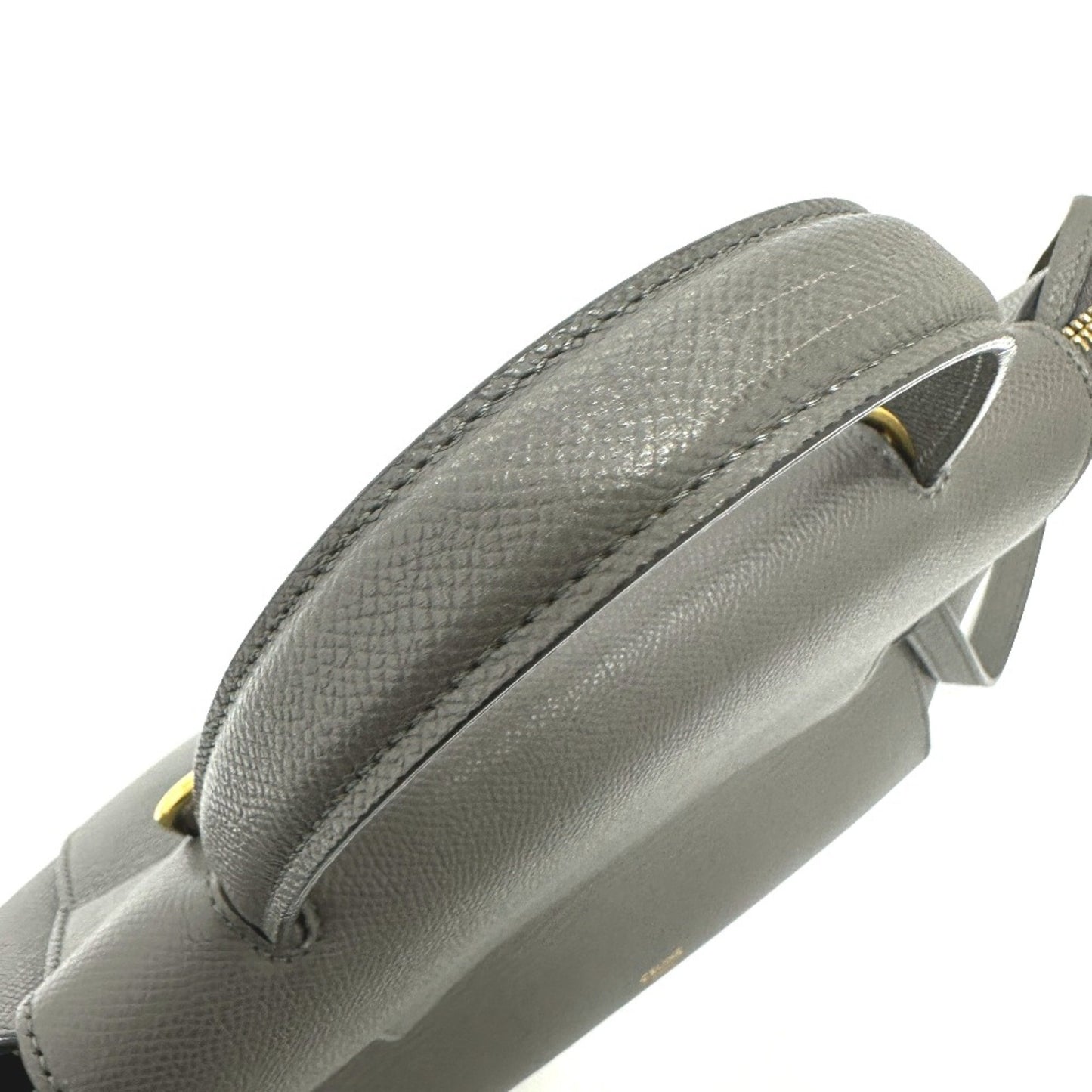 Celine 189153 Logo 2Way Shoulder Bag Hand Bag Gray