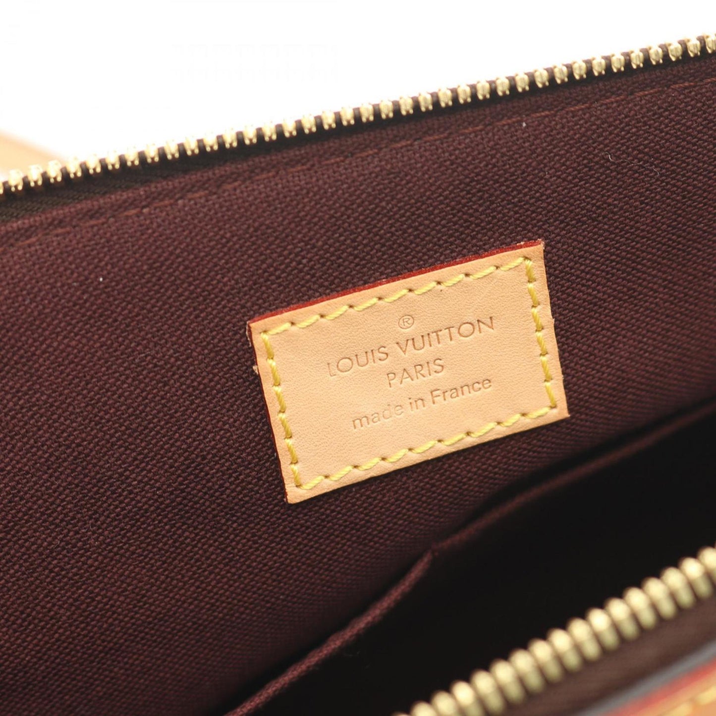 Louis Vuitton Turen Mm Monogram Handbag Coated Canvas Leather