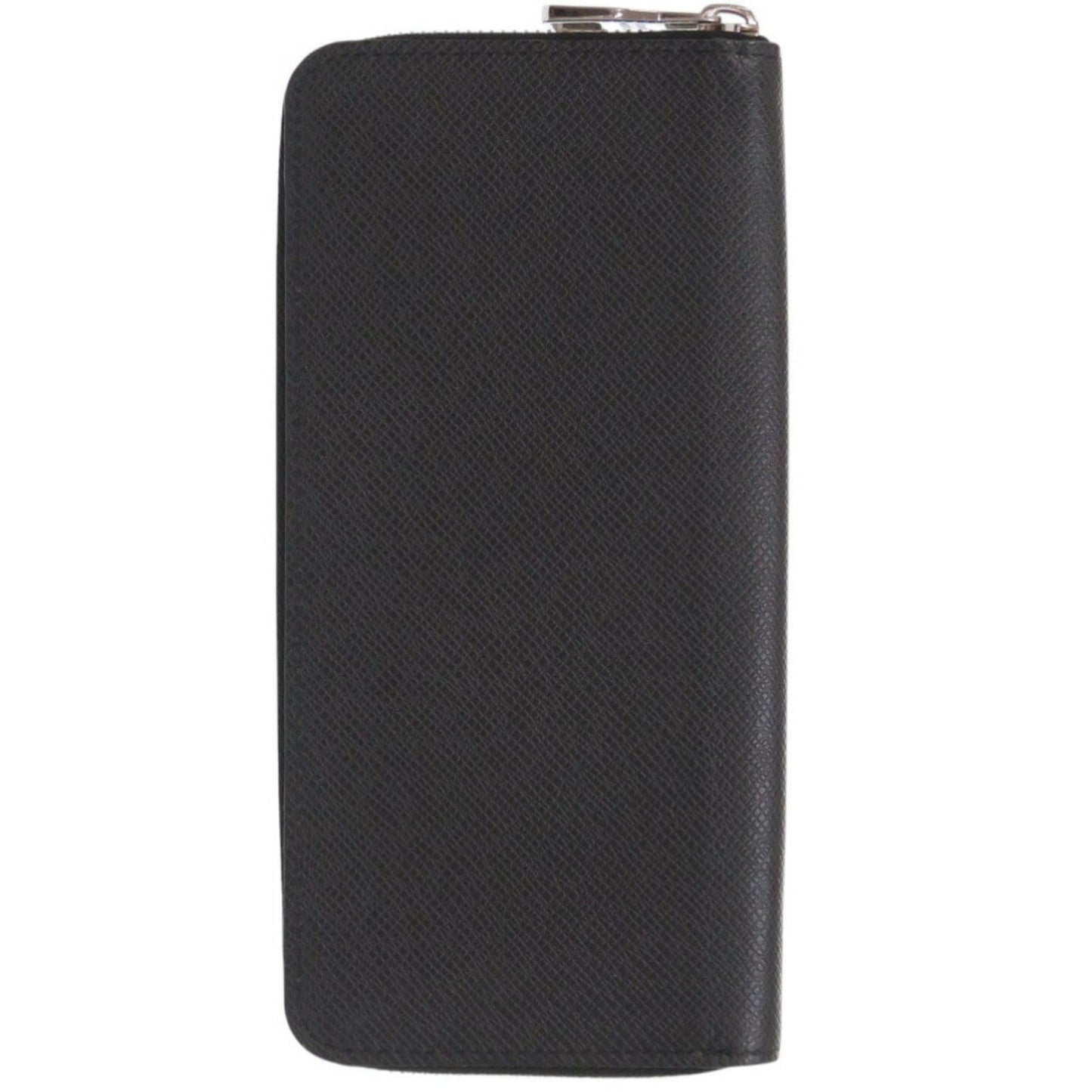 Louis Vuitton Round Zippy Wallet Vertical Taiga M30503 Noir Long Black Lv 0632Louis Vuitton