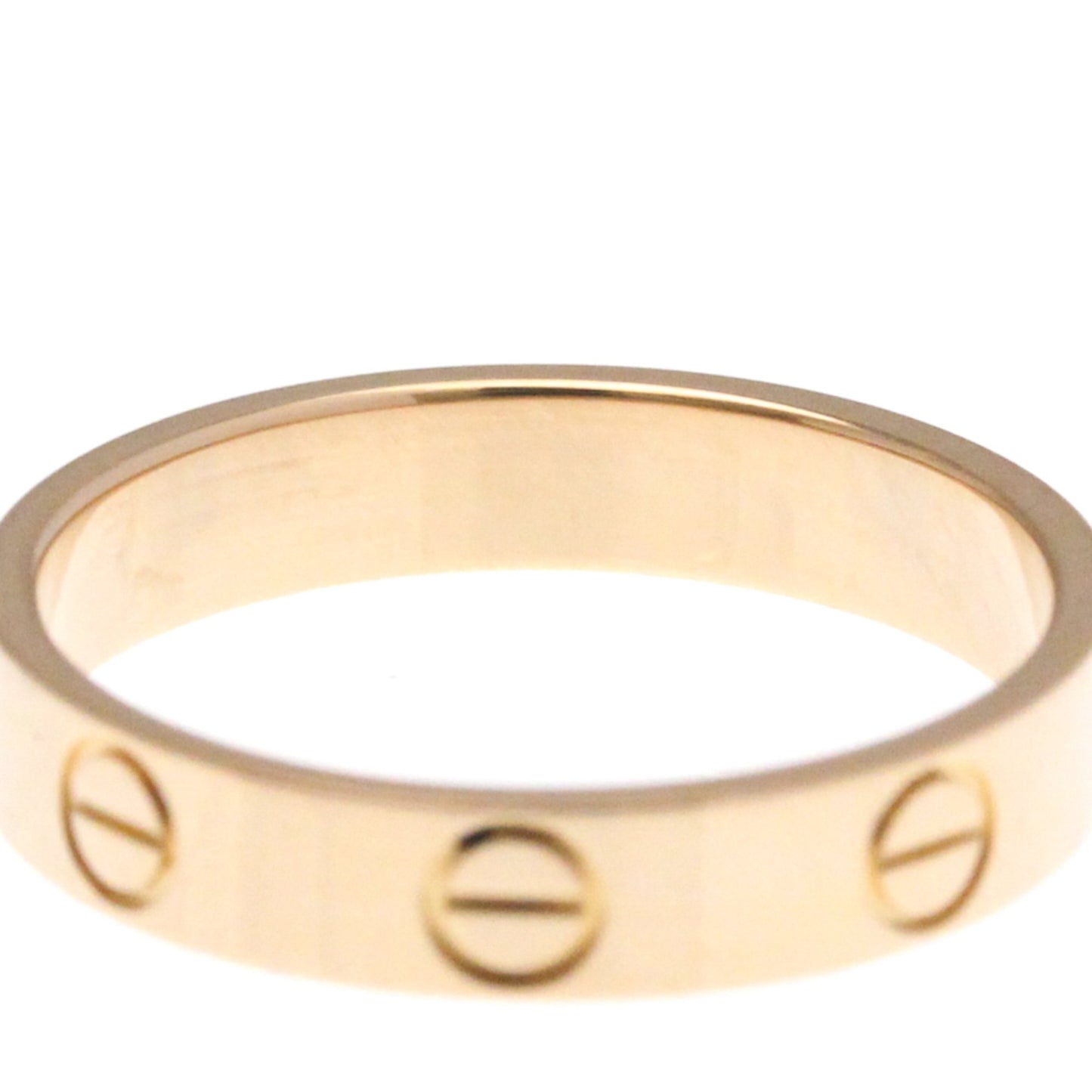 Cartier Mini Love Ring Pink Gold (18K) Fashion No Stone Band Ring Pink Gold