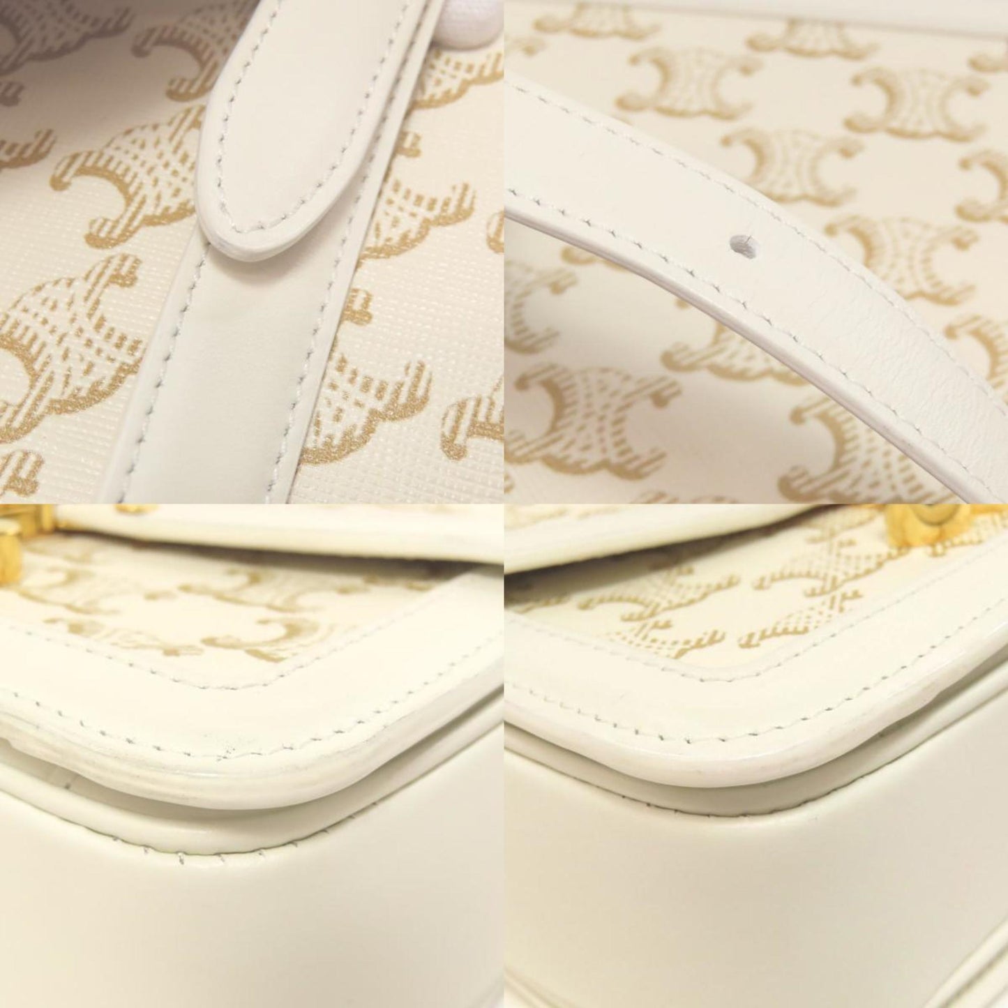 Celine Teen Triomphe Shoulder Bag In Calf Leather
