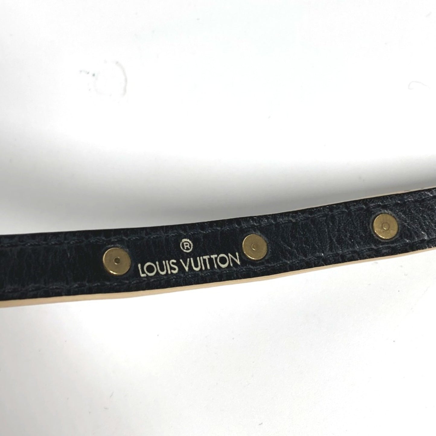 Louis Vuitton M91844 Suhali Studs Accessories Double Bracelet Noir Black