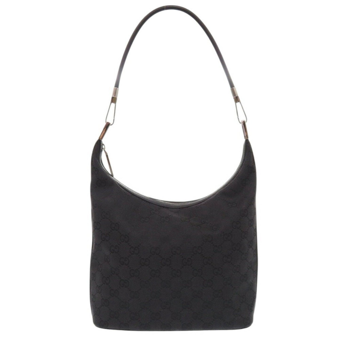 Gucci 01234 203419 Gg Canvas Black Shoulder Bag 0639Gucci