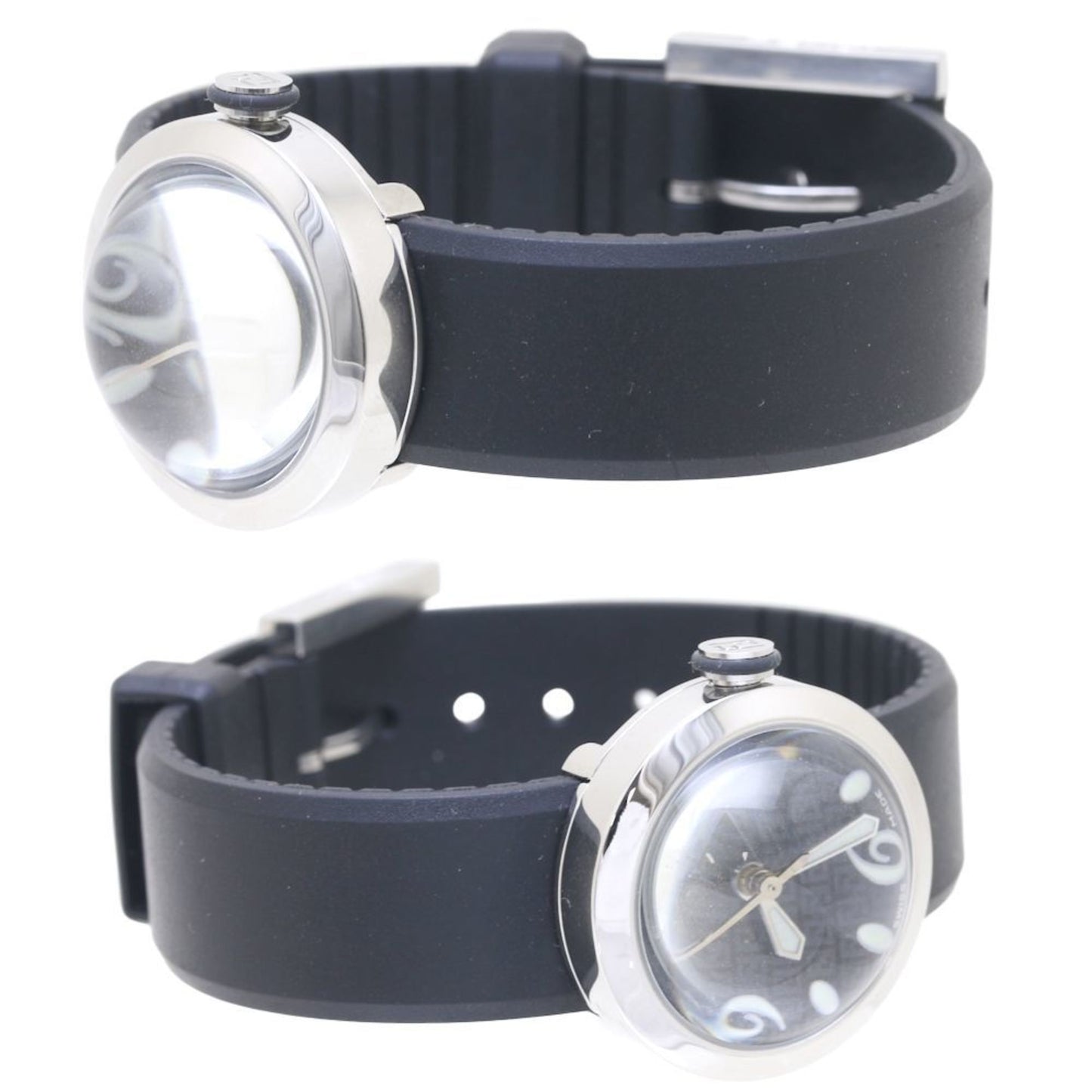 Fendi Boosra F802211 8010L Stainless Steel X Rubber Black