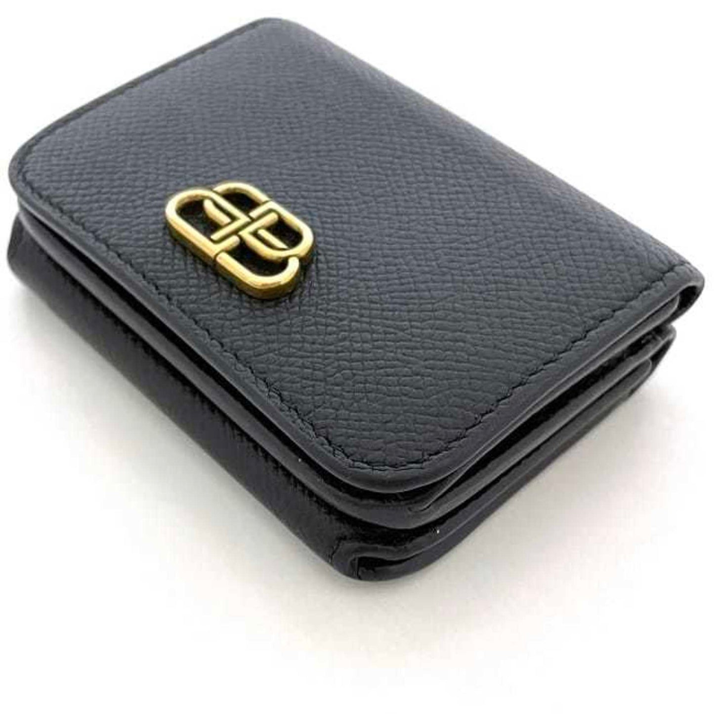 Balenciaga Bb Mini Tri-Fold Wallet (Ec-23593