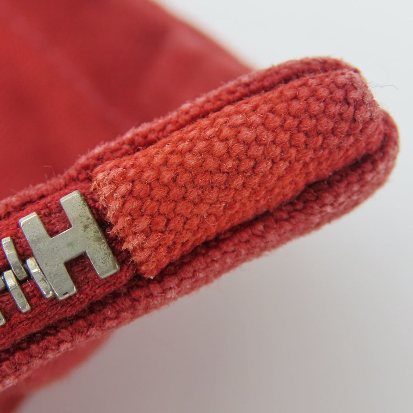 Hermes Pouch Bora Cotton Leather Bordeaux Maroon Flat Multi-Purpose Accessories