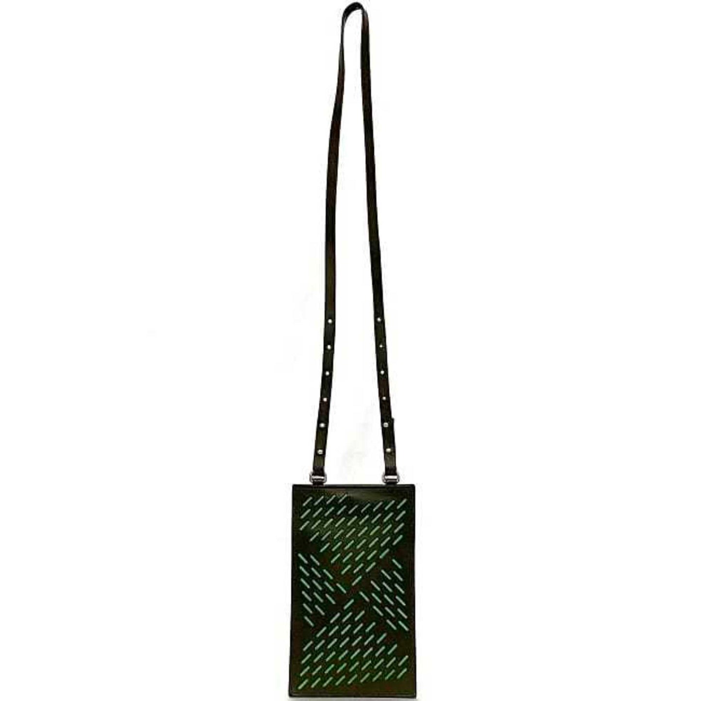 Bottega Veneta Shoulder Pouch Ec-22154 Grey Green Leather P009992940 Bottega Veneta Crossbody Bag