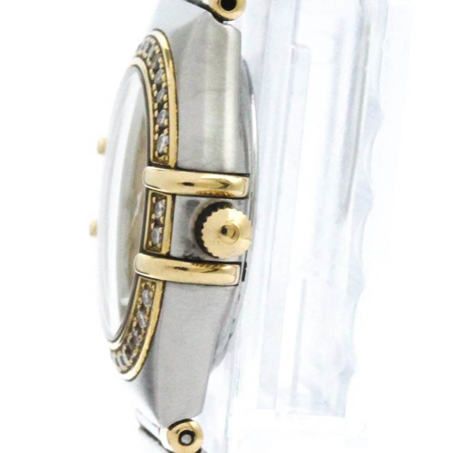 Polished Omega Constellation Diamond 18K Gold Steel Watch 1367.10 Bf581498