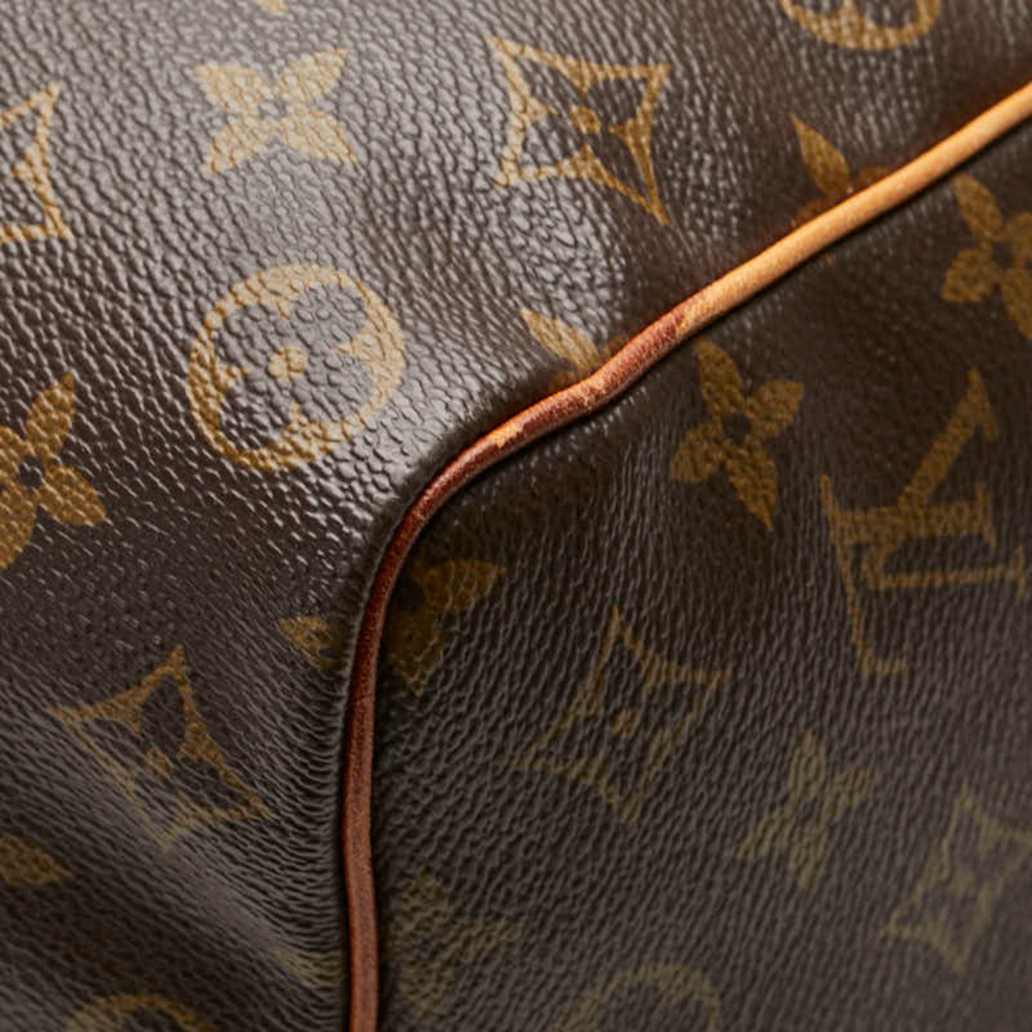 Louis Vuitton Monogram Keepall 50 Boston Bag Shoulder M41426 Brown Pvc Leather