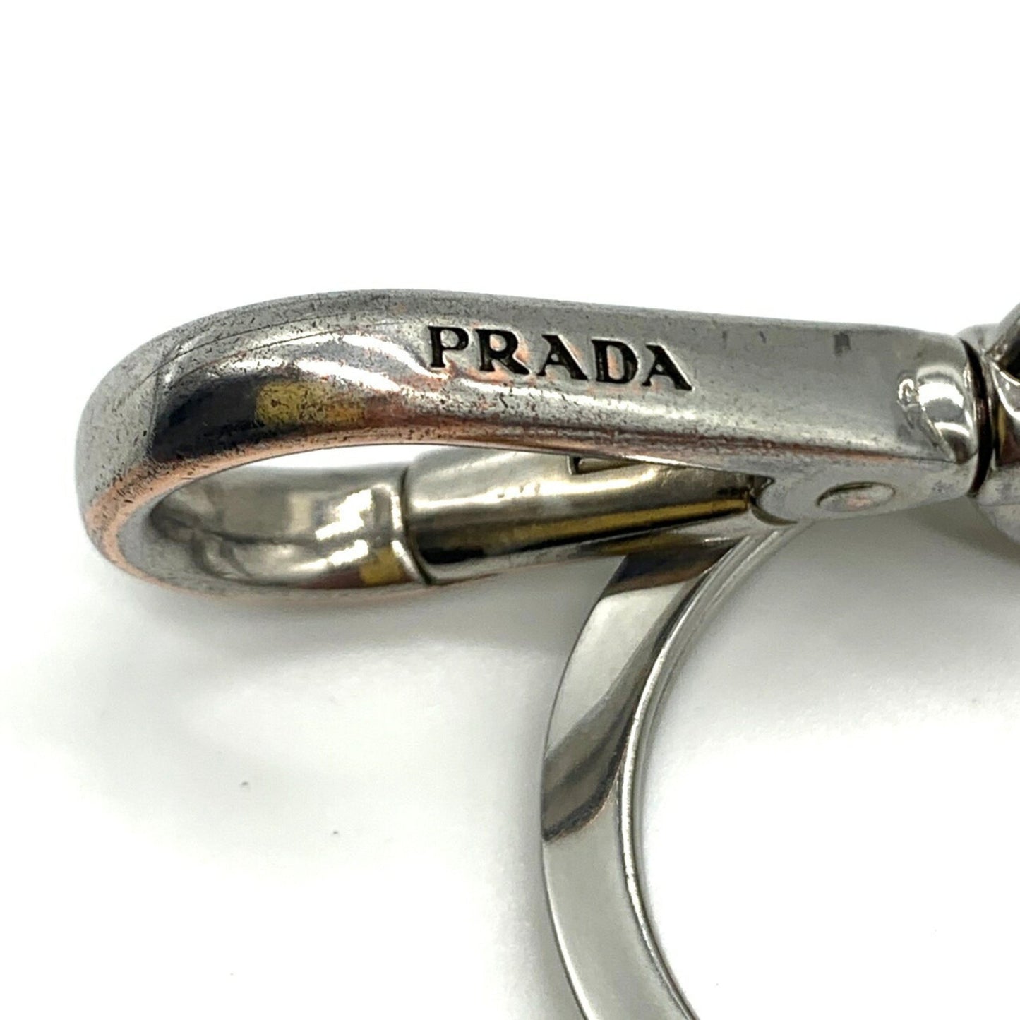 Prada Key Ring Holder Saffiano