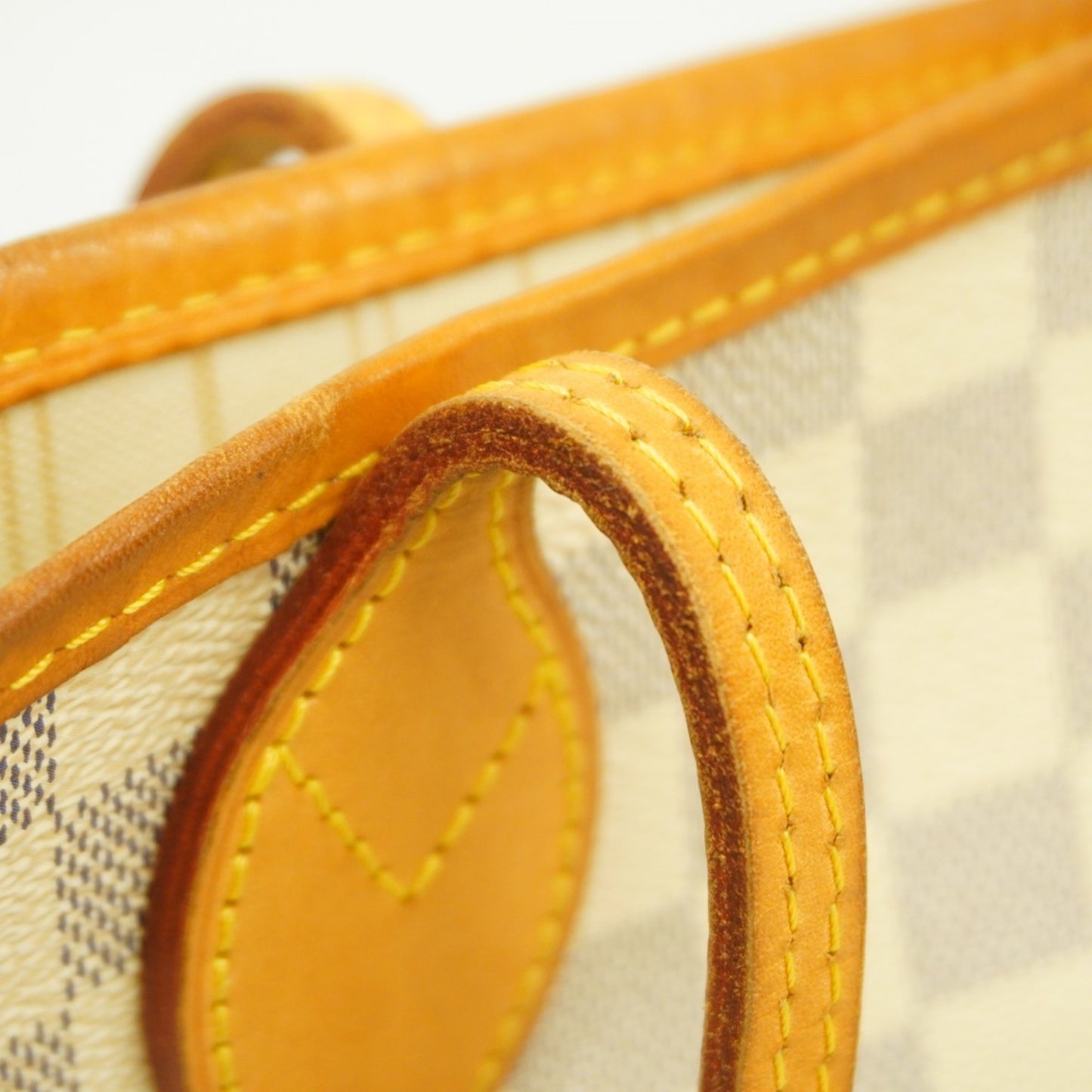 Louis Vuitton Damier Azur Neverfull Mm Tote Bag N41361 White