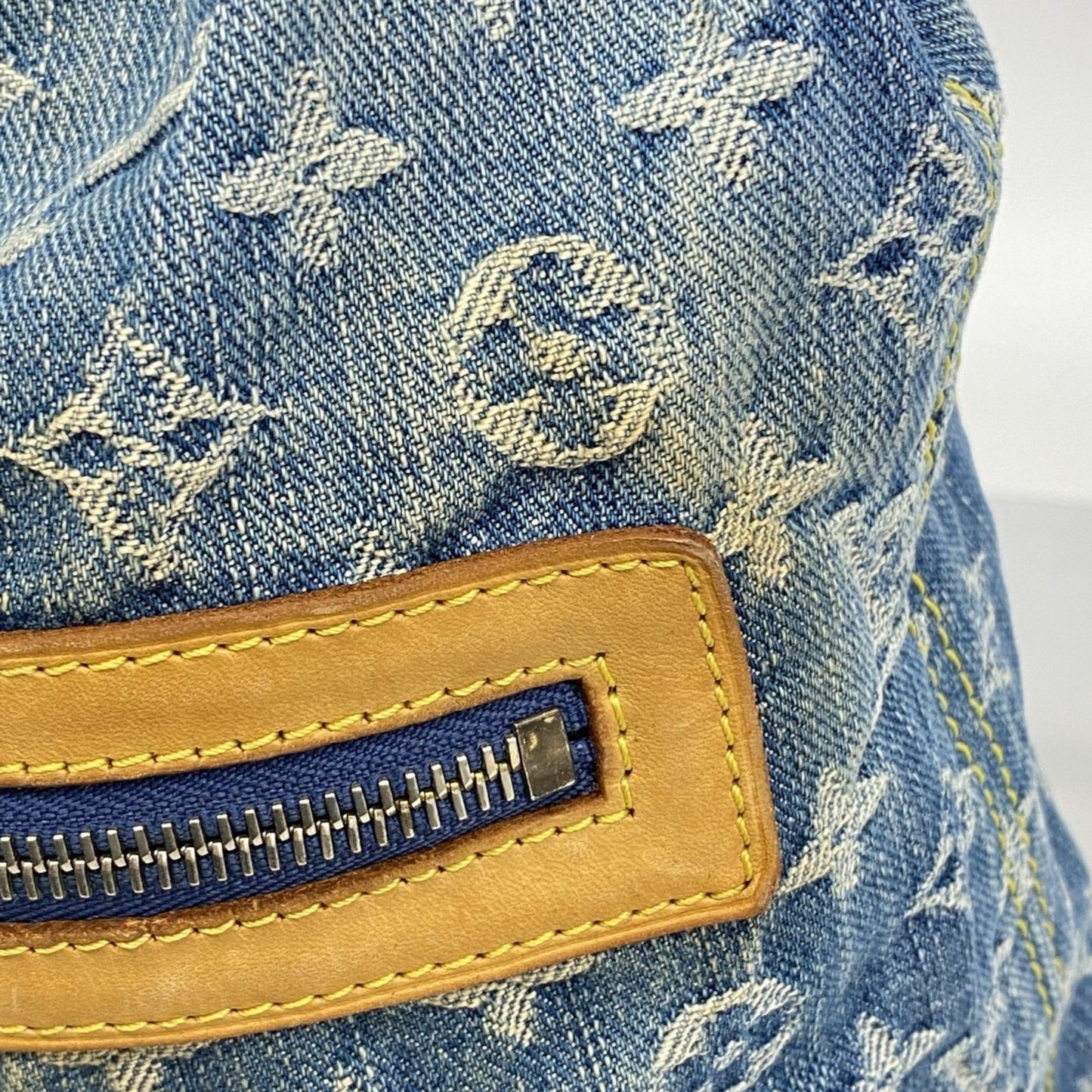 Louis Vuitton Monogram Denim Baggy Gm M95048 Blue
