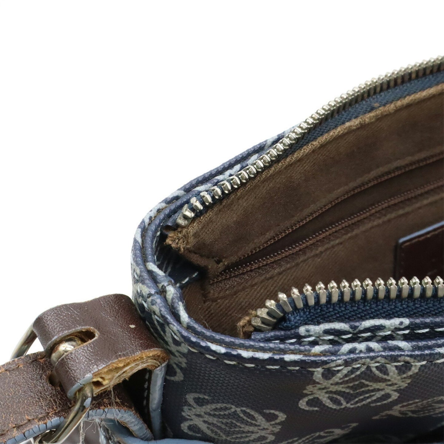 Loewe Anagram Shoulder Bag In Pvc And Leather