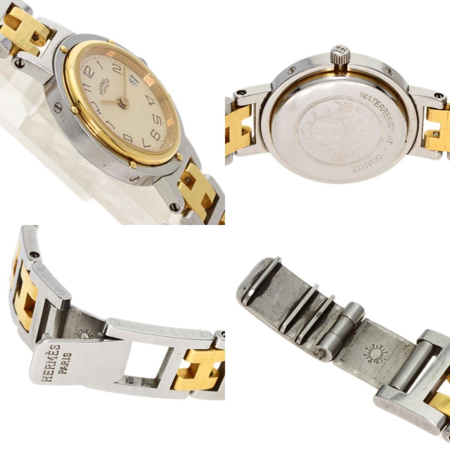 Hermes Clipper Old Belt Watch Stainless Steel Ssxgp