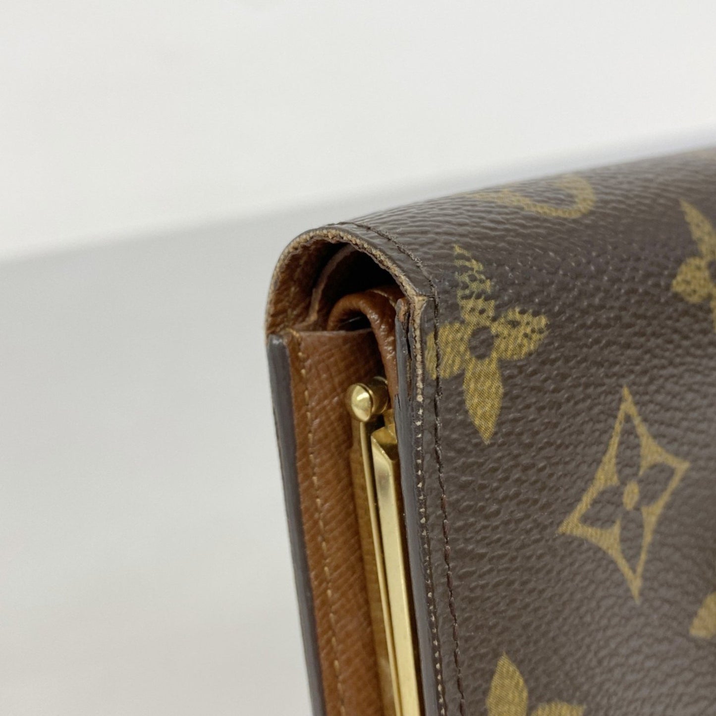 Louis Vuitton Monogram Porte Monnaie Bi-Fold Wallet M61663 Brown