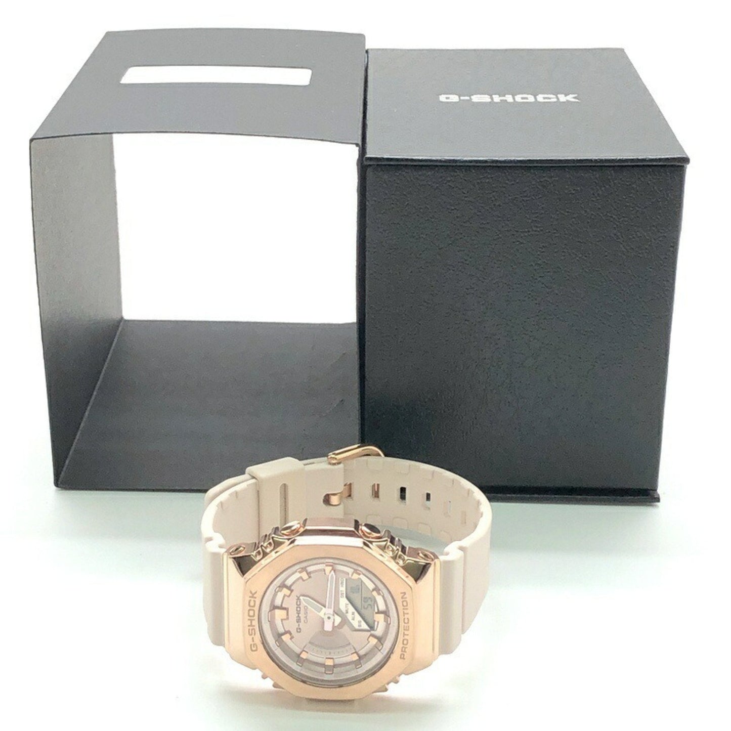 G-Shock Casio Gm-S2100Pg-4A Metal Covered Mid-Size Compact Model With Casio Oak Octagonal Case