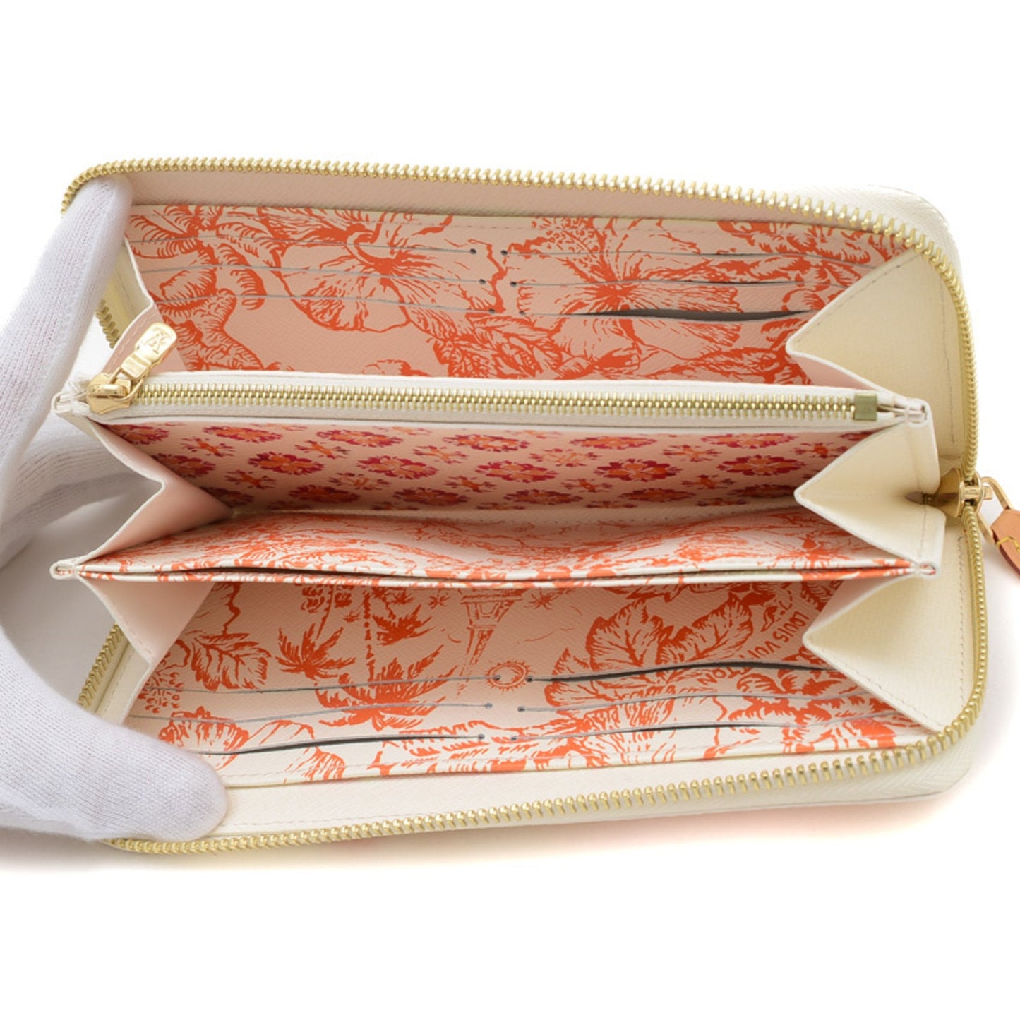 Louis Vuitton Monogram By The Pool Zippy Wallet Long Coral M11455 Bp
