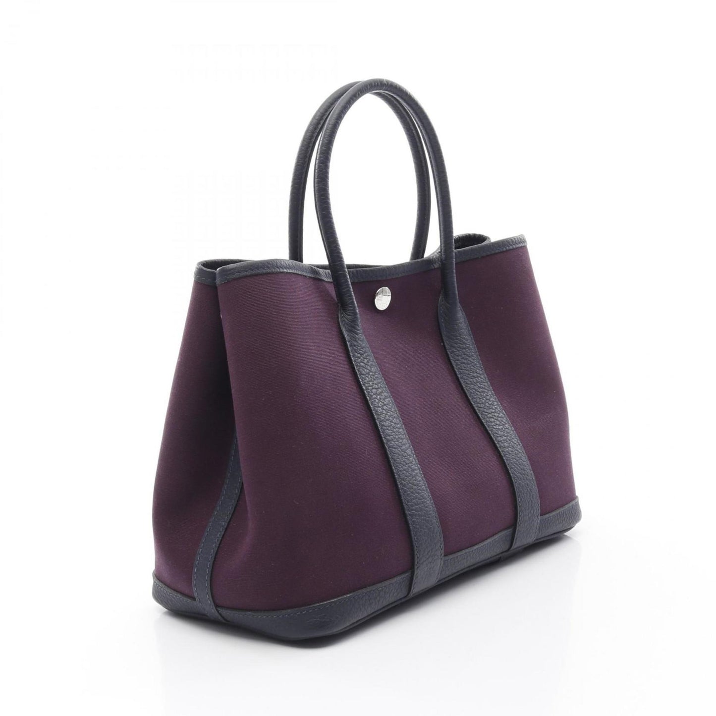 Hermes Hermes Garden Tpm Tote Bag Leather Negonda Toile Officier