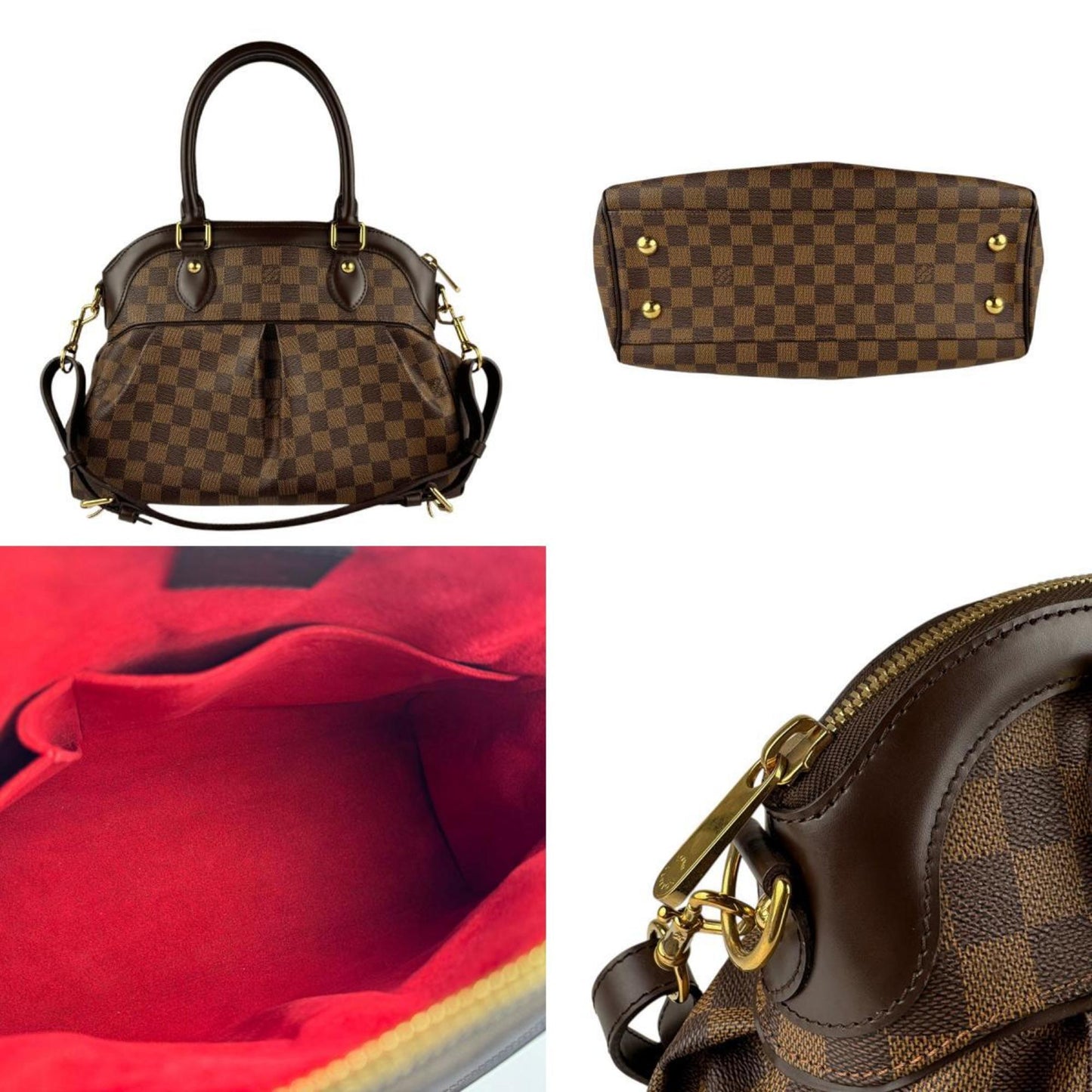 Louis Vuitton Louis Vuitton Handbag Shoulder Bag Damier Trevi Pm Canvas Ebene