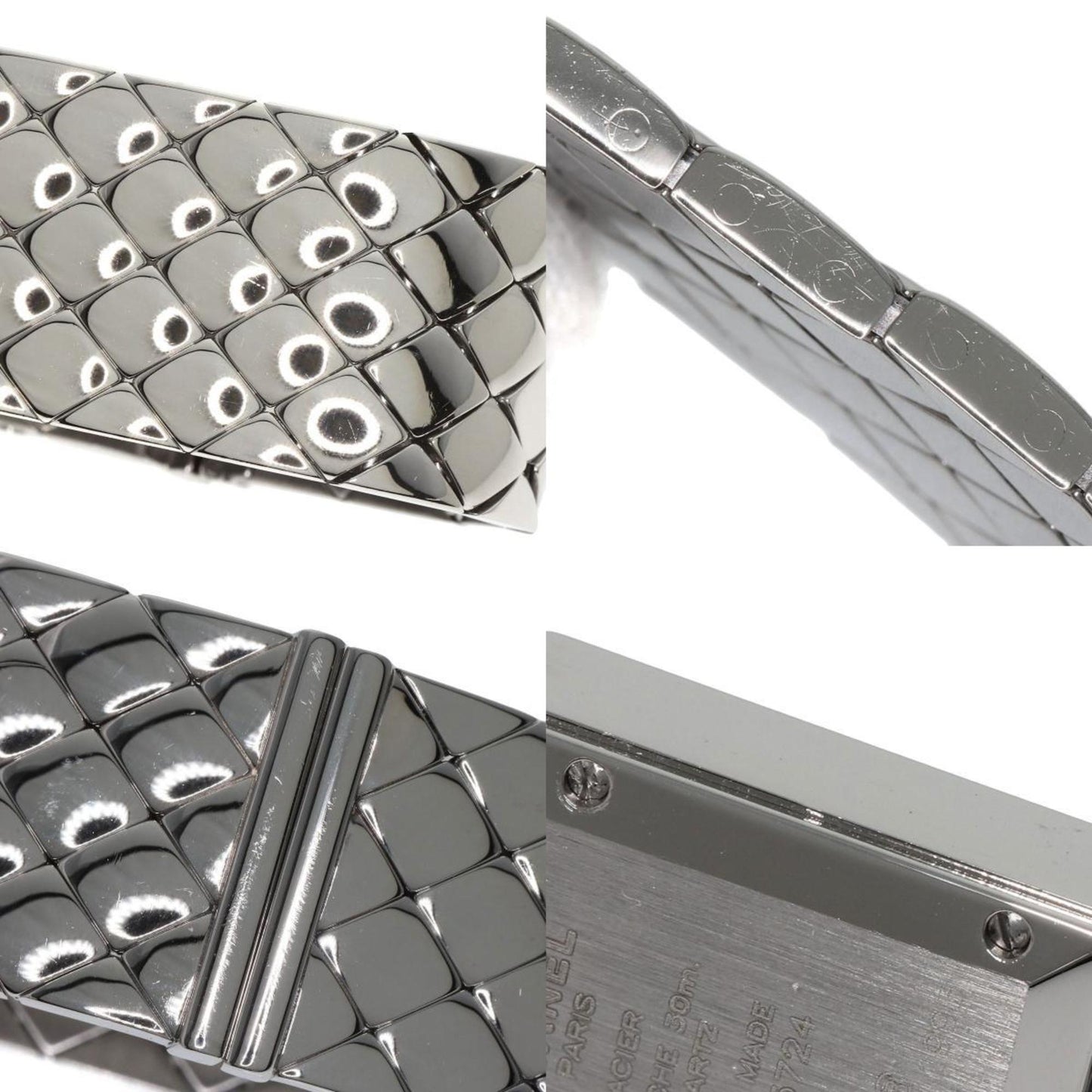 Chanel H0489 Matelasse Diamond Watch Stainless Steel Ss