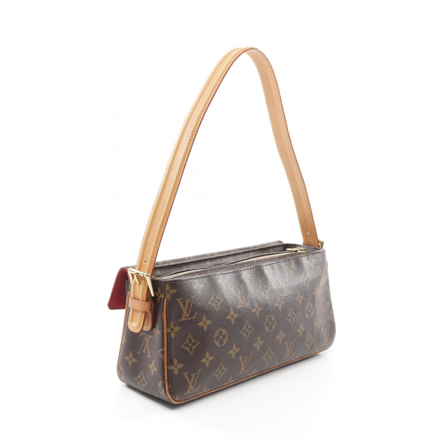 Louis Vuitton Vivacite Mm Shoulder Bag Coated Canvas Leather Monogram