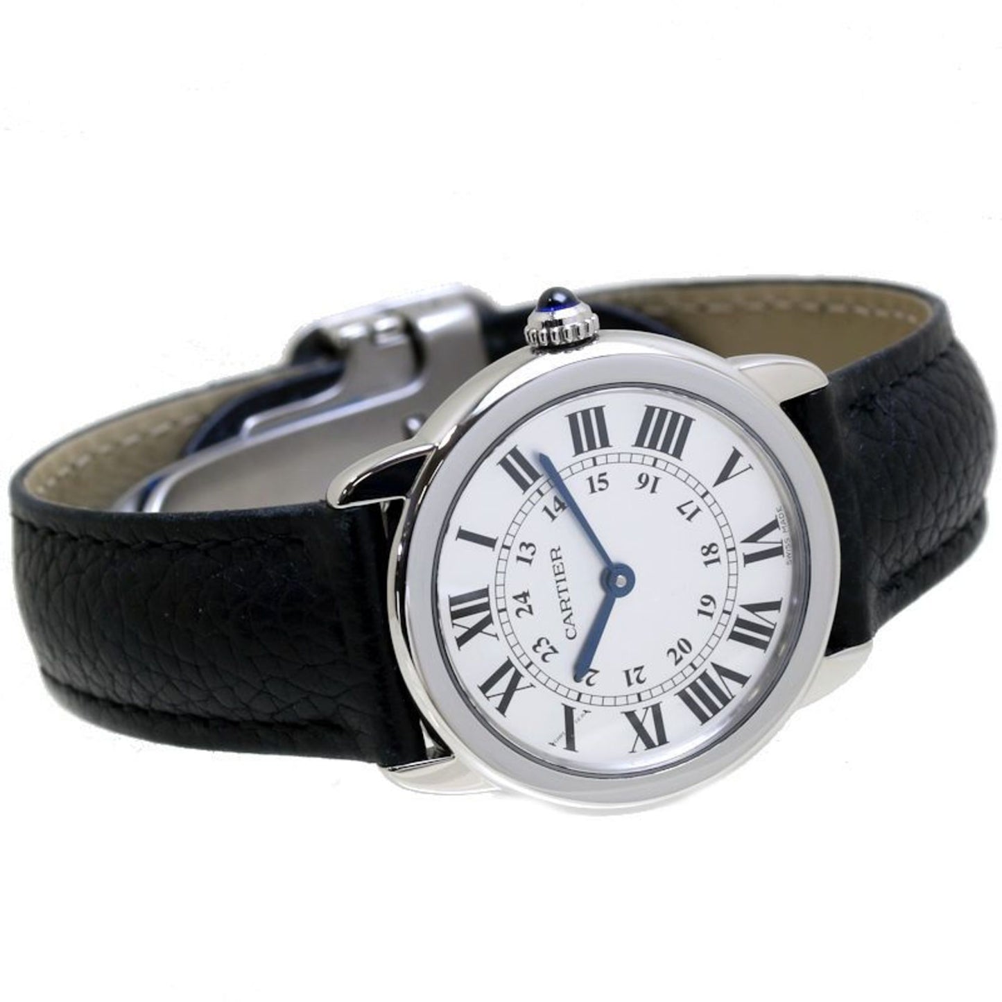 Cartier Rondo Solo Sm Wsrn0019 Stainless Steel X Leather