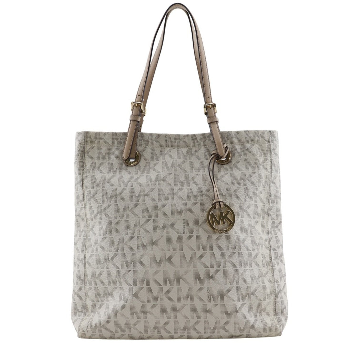 Michael Kors Mk Signature Tote Bag Pvc Off-White Type