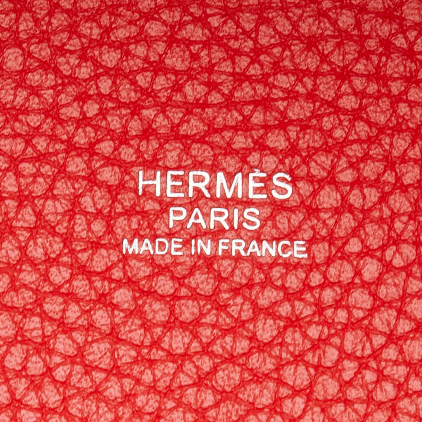 Hermes Herms Picotin Lock Pm Handbag In Rouge Cazac Red Taurillon Clemence Leather